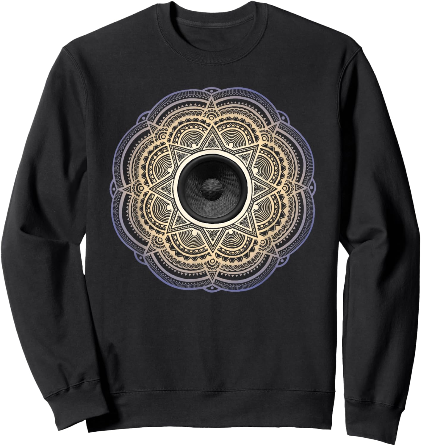 Subwoofer Mandala - Music Sweatshirt - Sweatshirt | Black