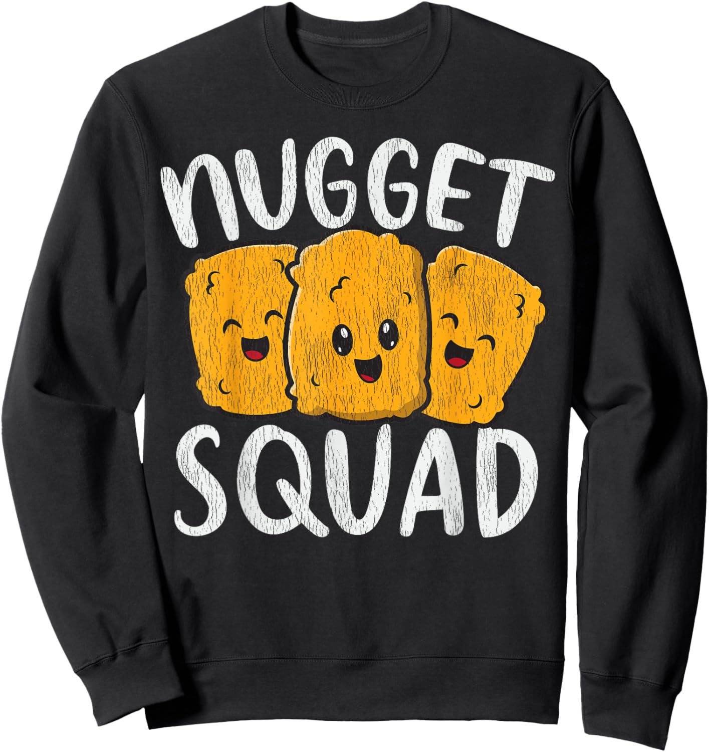 Nuggets Squad cute kawaii nugget matching for girl boy kids Sweatshirt - Sweatshirt | Black
