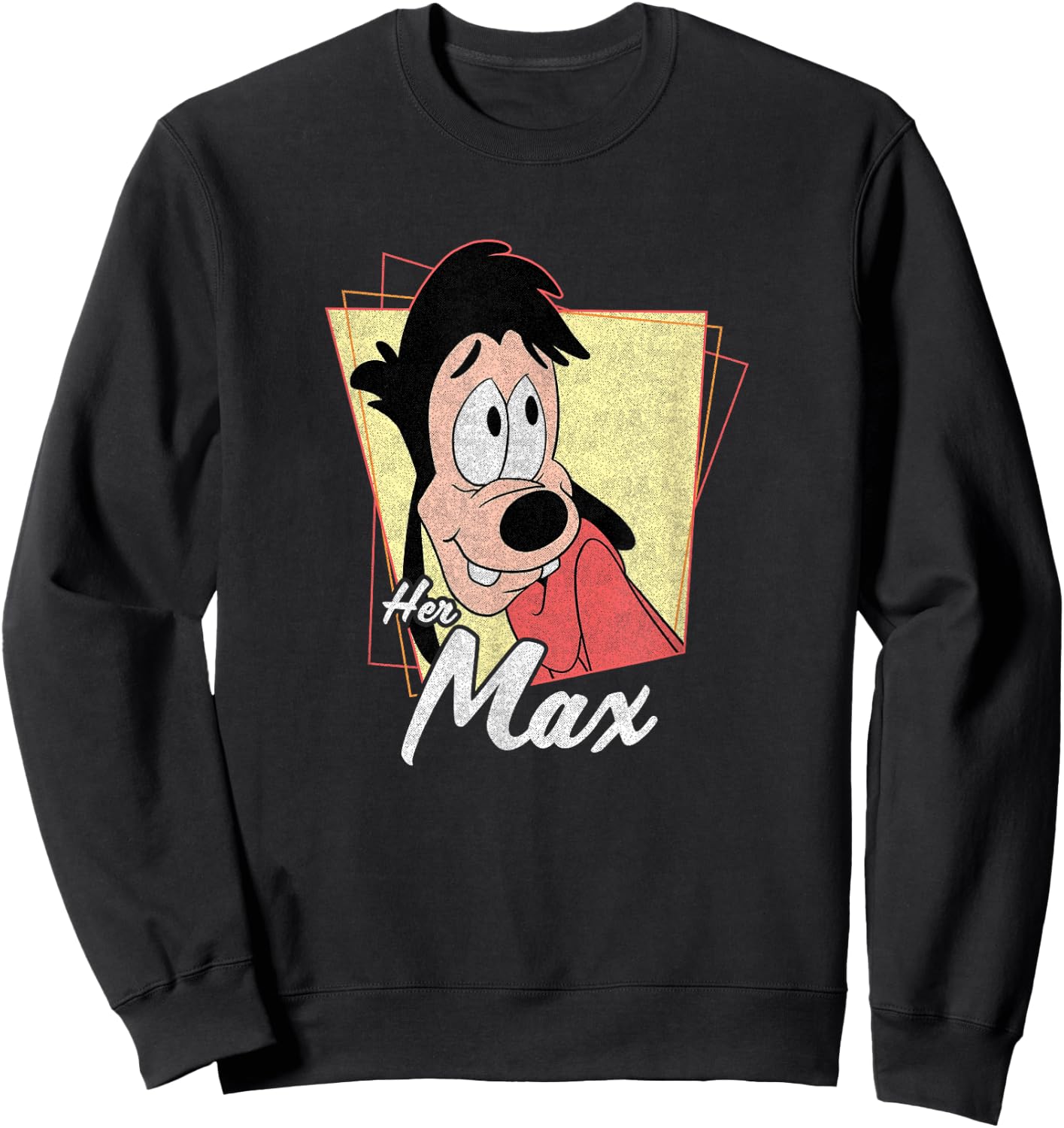 Disney A Goofy Movie Her Max Vintage Distressed Poster Sweatshirt - Sweatshirt | Black