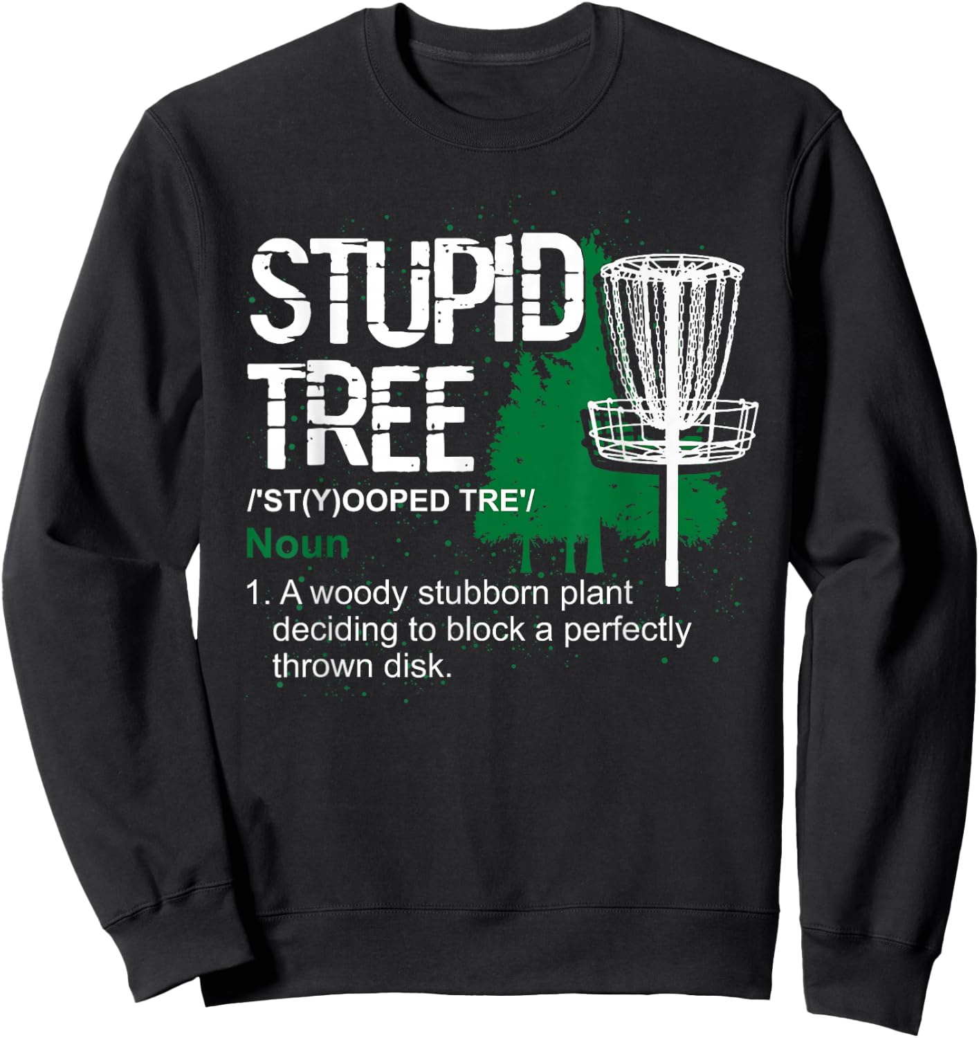 Funny Disc Golfer Hobby Sports Gift Disc Golf Sweatshirt - Sweatshirt | Black