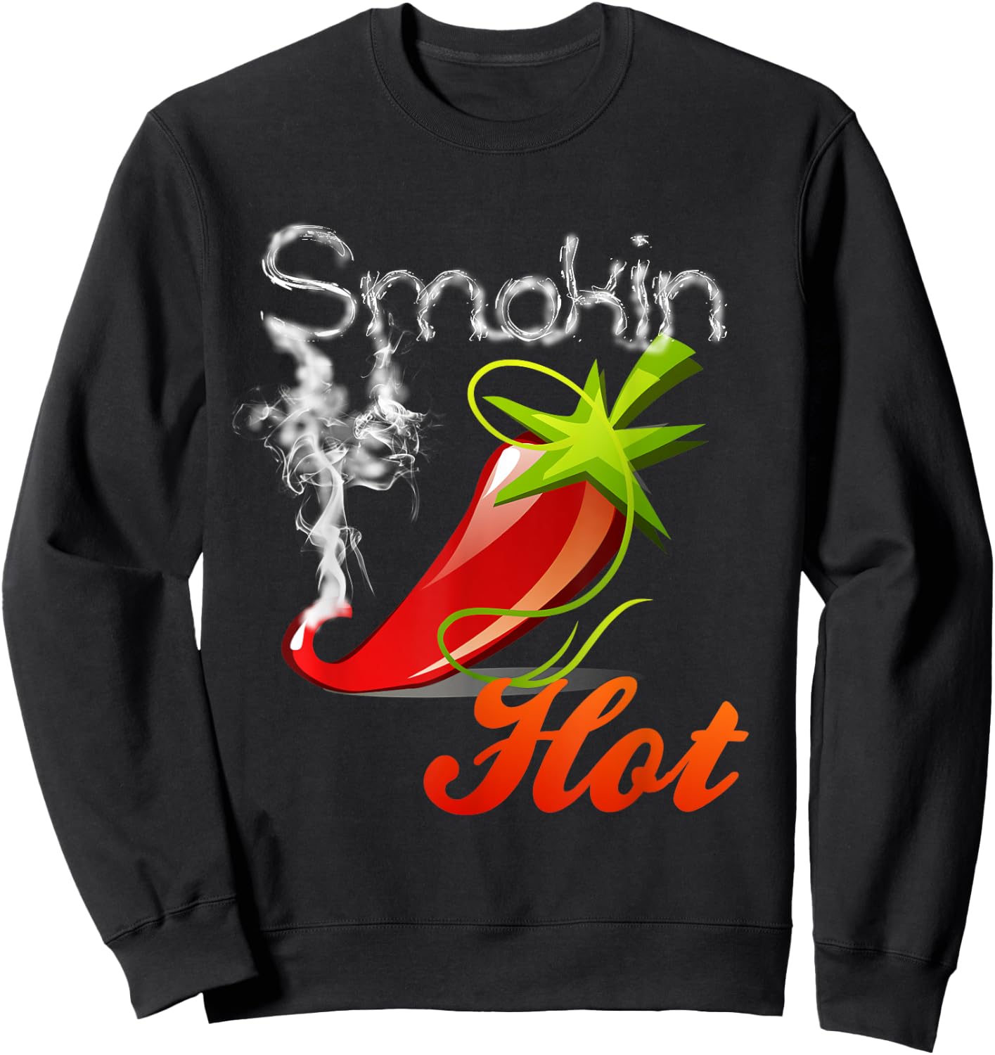Spicy Shirt Mexican Hot Jalapeno Funny Gift Sweatshirt - Sweatshirt | Black