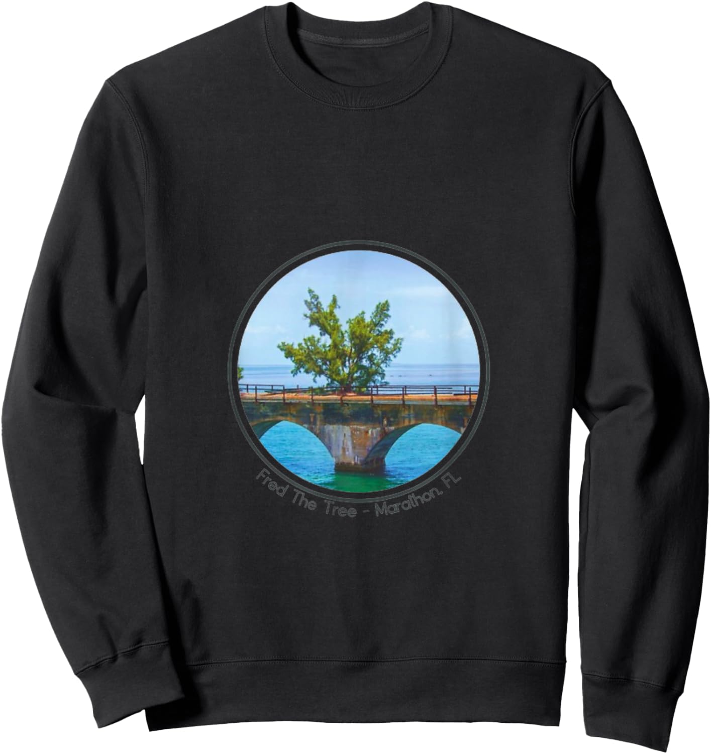 Fred the Tree 7 mile bridge marathon Sweatshirt - Sweatshirt | Black