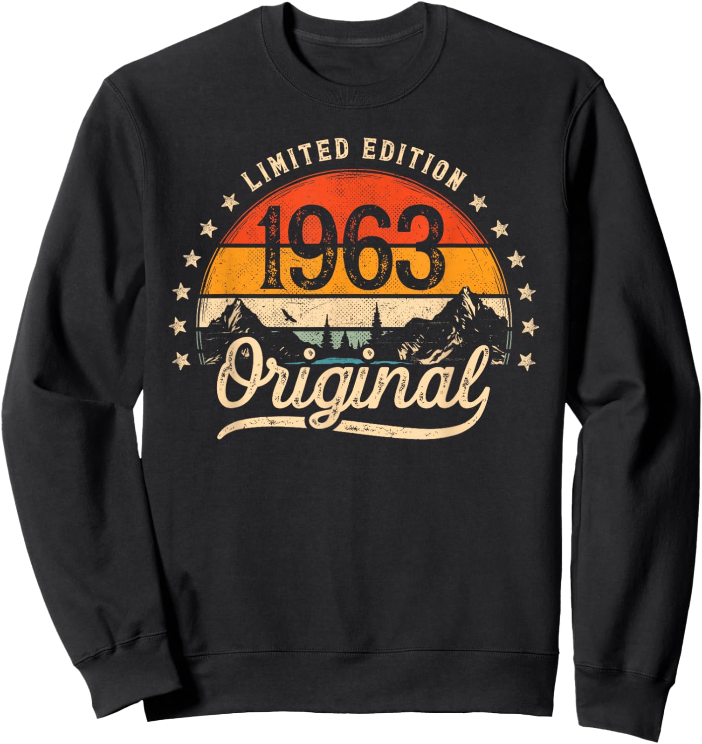 Limited Edition Original 1963 Vintage 63. Geburtstag Mann Sweatshirt - Sweatshirt | Black
