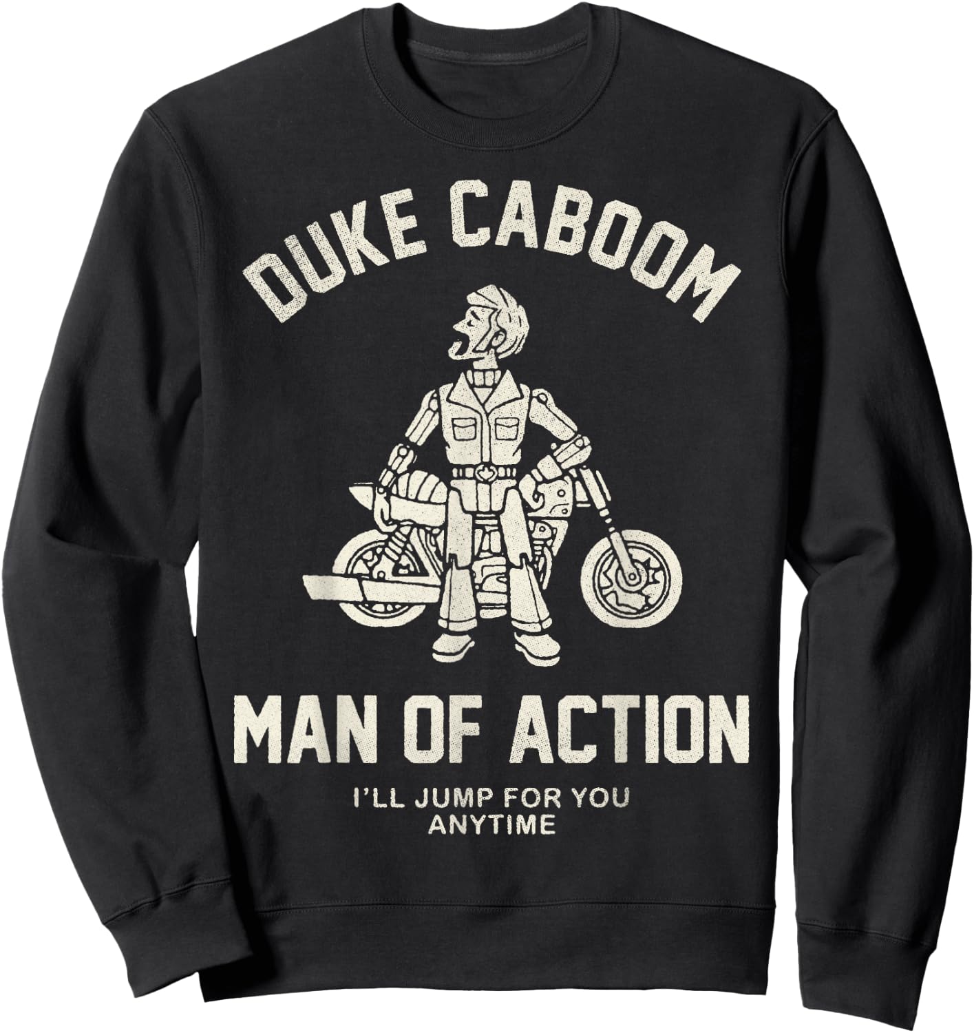 Disney Pixar Toy Story Duke Caboom Man of Action Sweatshirt - Sweatshirt | Black