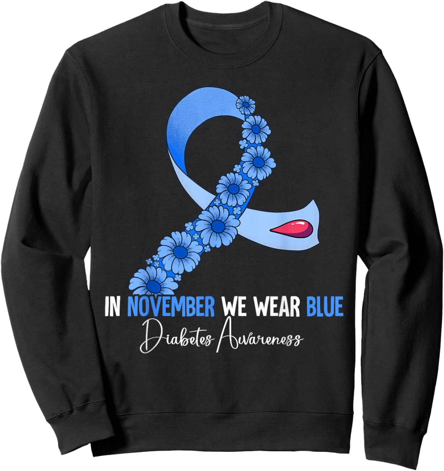 Diabetes Awareness Sweatshirt - Sweatshirt | Black