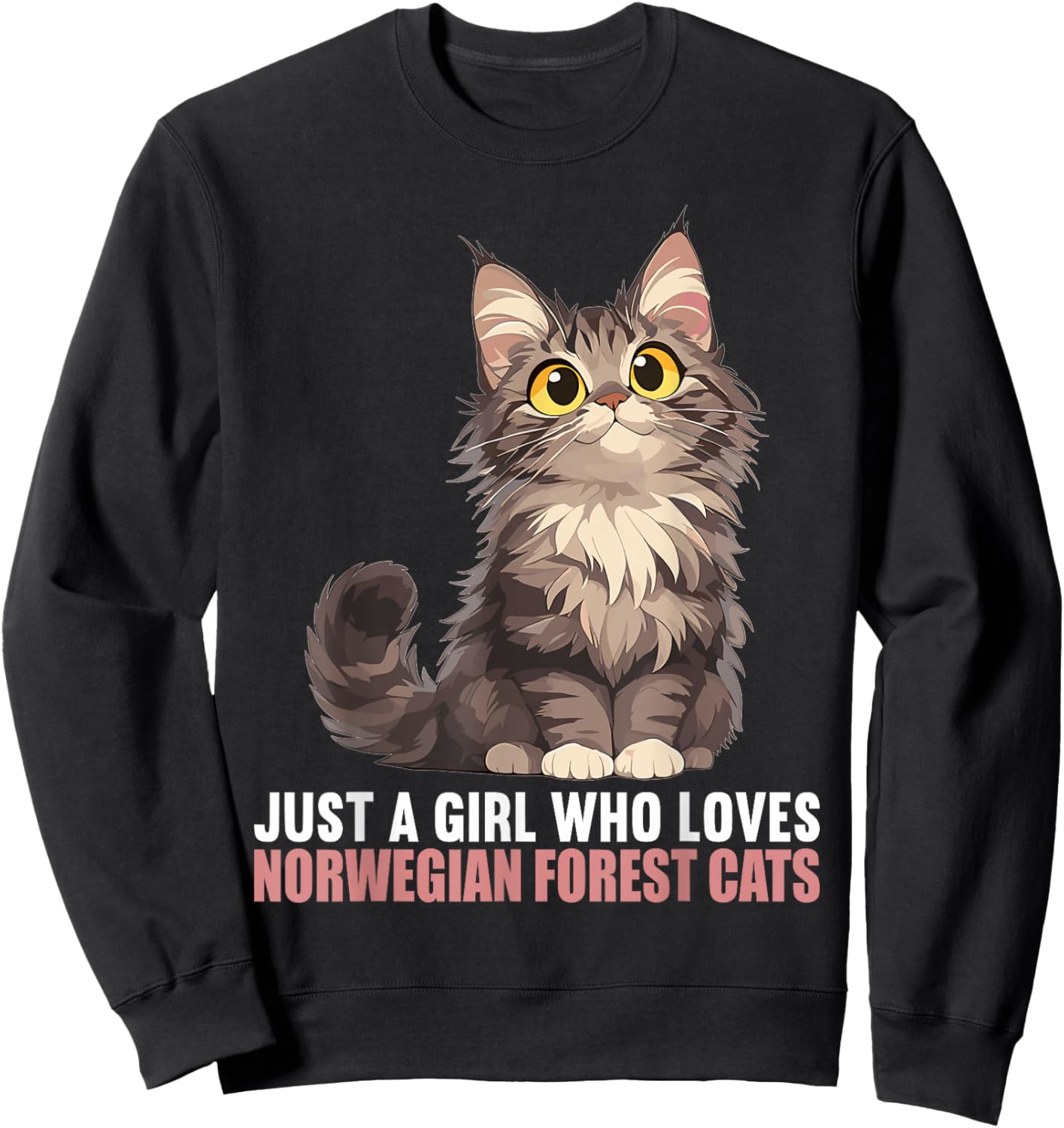Norwegian Forest Cats Norwegian Forest Cat Sweatshirt - Sweatshirt | Black