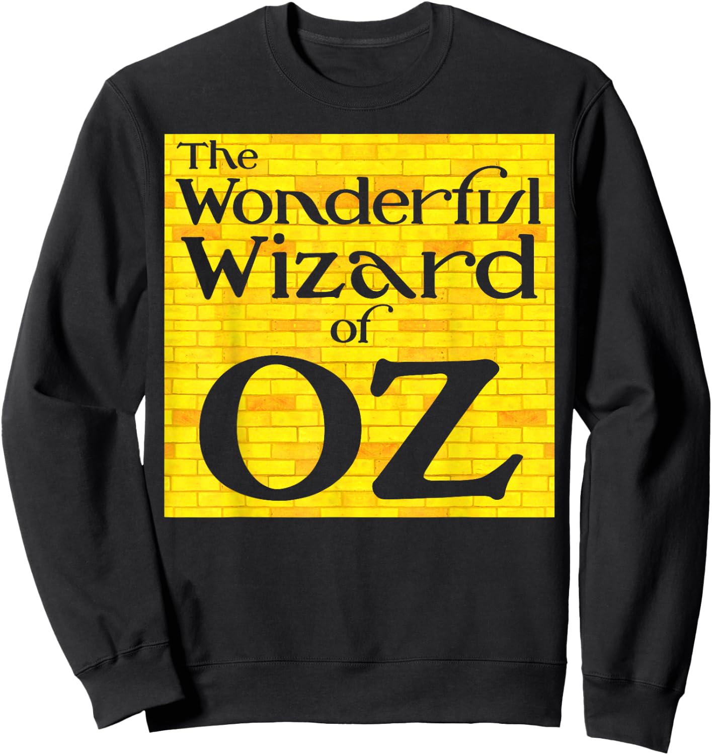 The Wonderful Wizard of OZ Yellow Brick Road to Emerald City Sweatshirt - Sweatshirt | Black