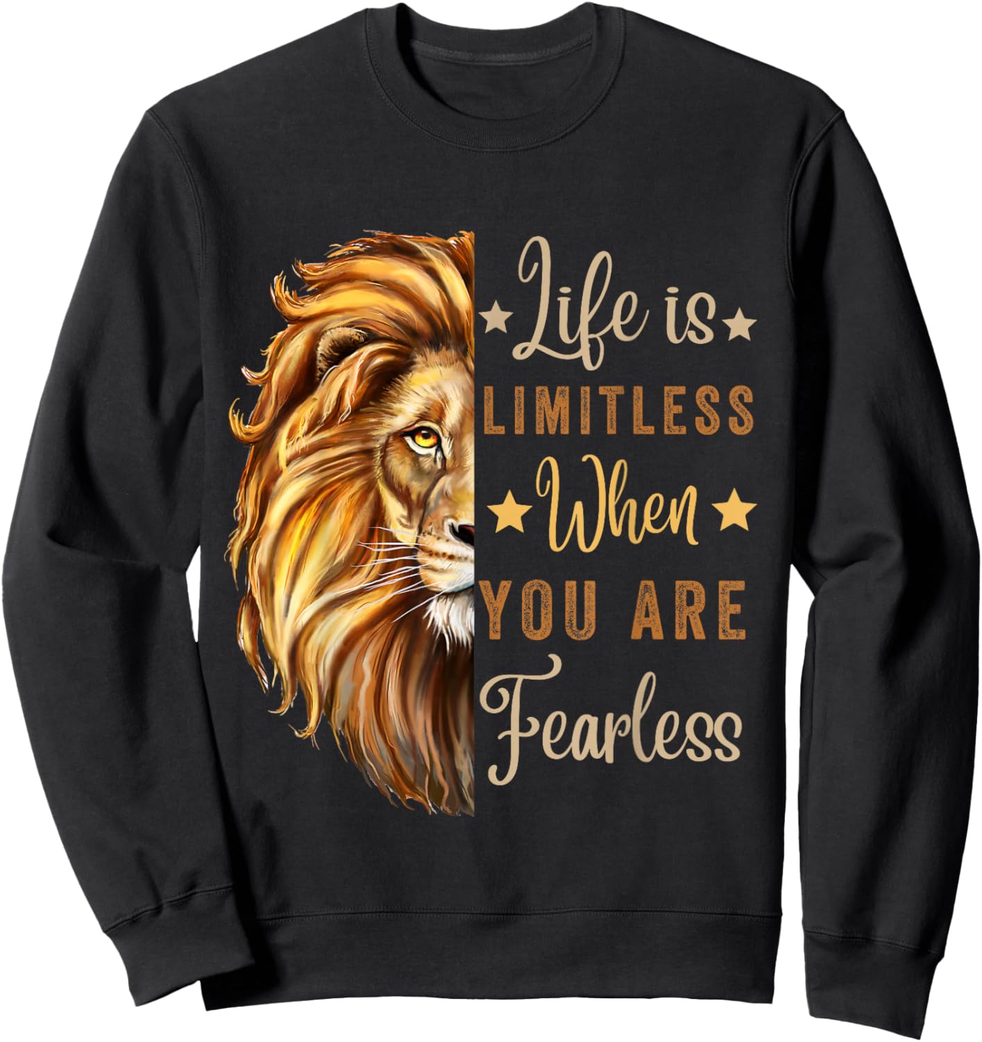 August Birthday Zodiac Leo Season Lion Motivation Men Women Sweatshirt - Sweatshirt | Black