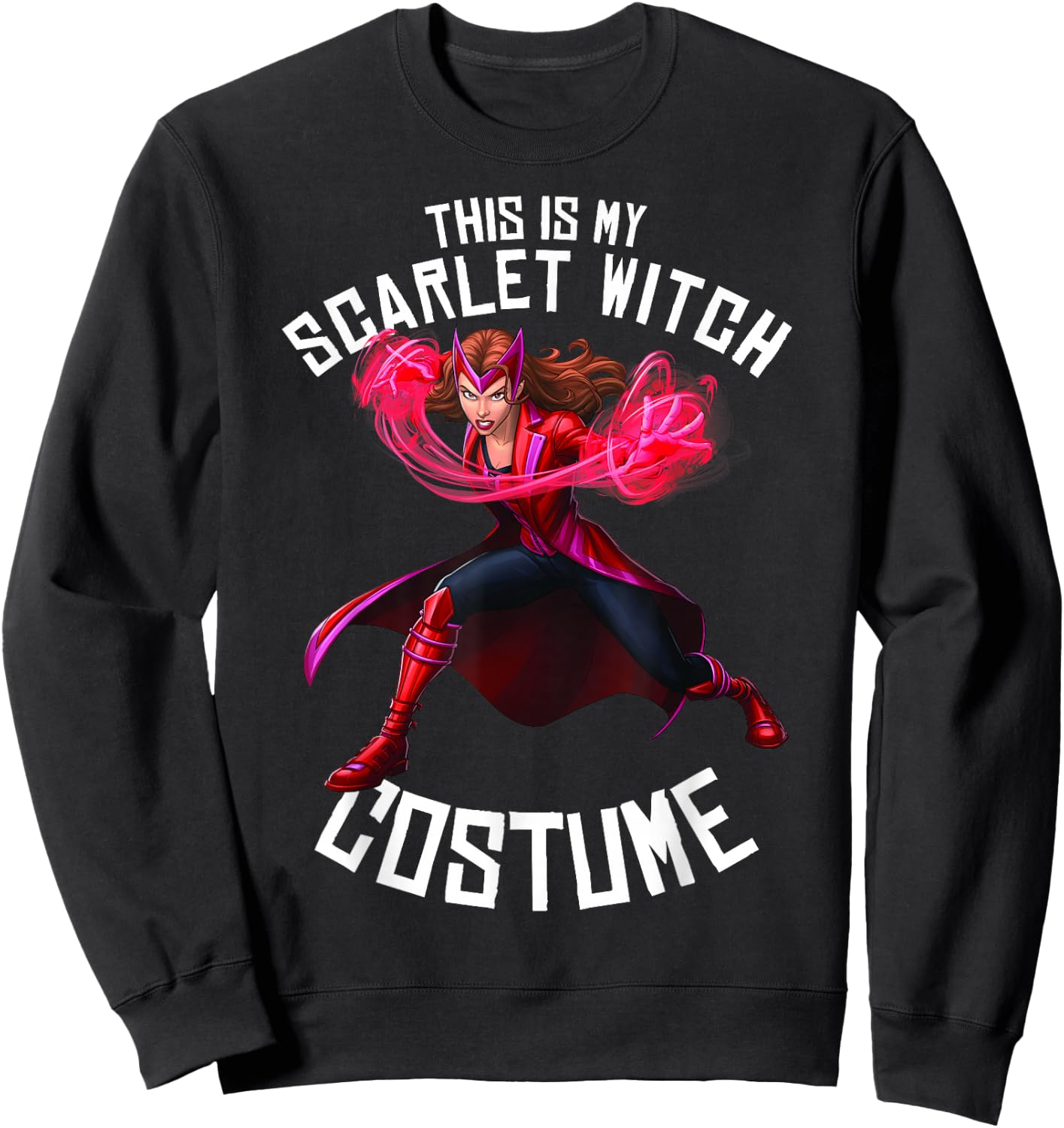 Marvel Halloween This is My Scarlet Witch Costume Sweatshirt - Sweatshirt | Black