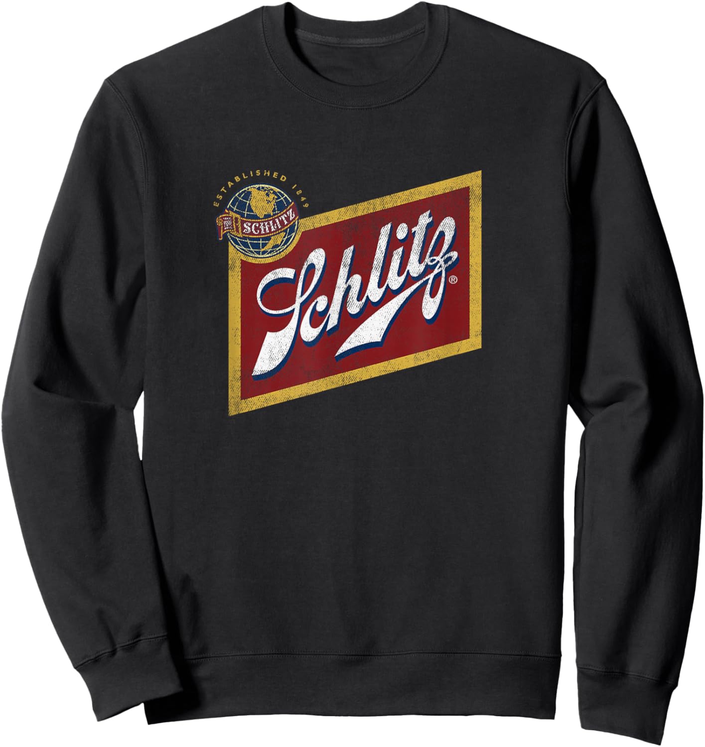 Schlitz Vintage Style - Logo Sweatshirt - Sweatshirt | Black