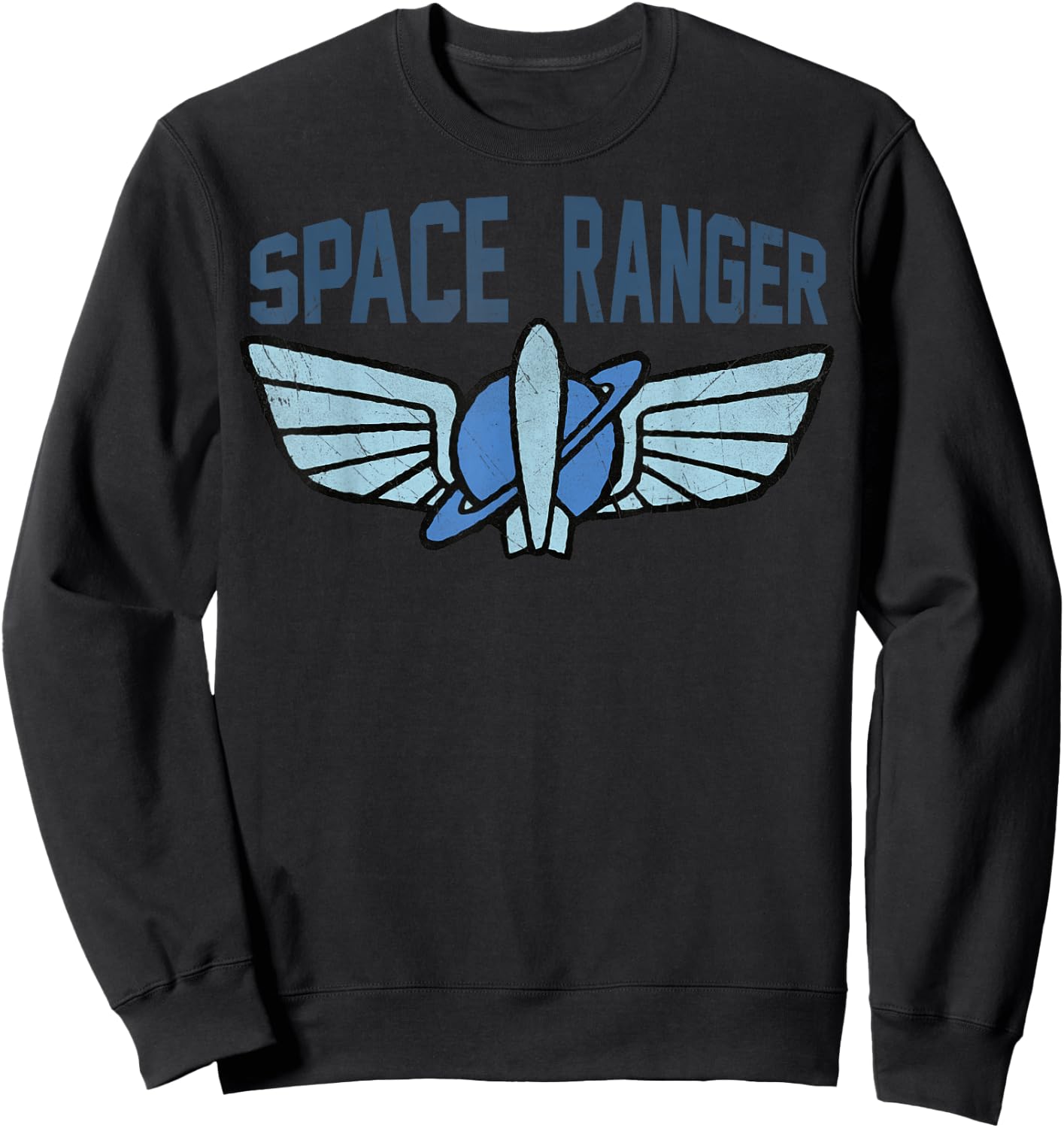 Disney Pixar Toy Story 4 Buzz Lightyear Space Ranger Badge Sweatshirt - Sweatshirt | Black