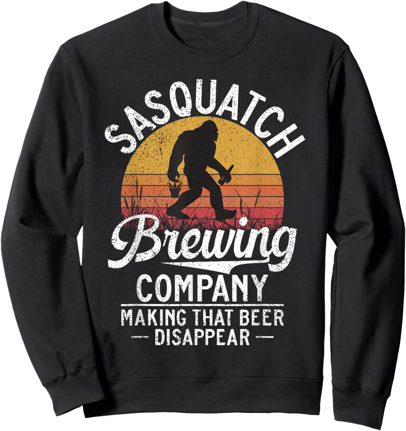 Sasquatch Bigfoot Brewing Beer Sweatshirt - Sweatshirt | Black
