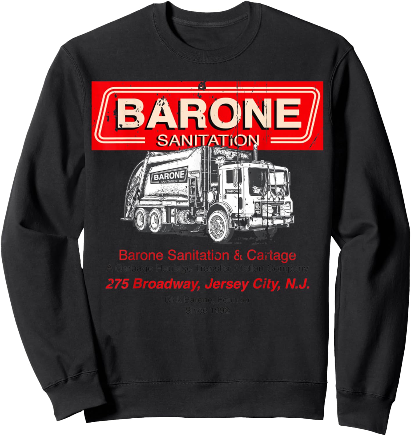 Vintage Barone Sanitation Sweatshirt - Sweatshirt | Black