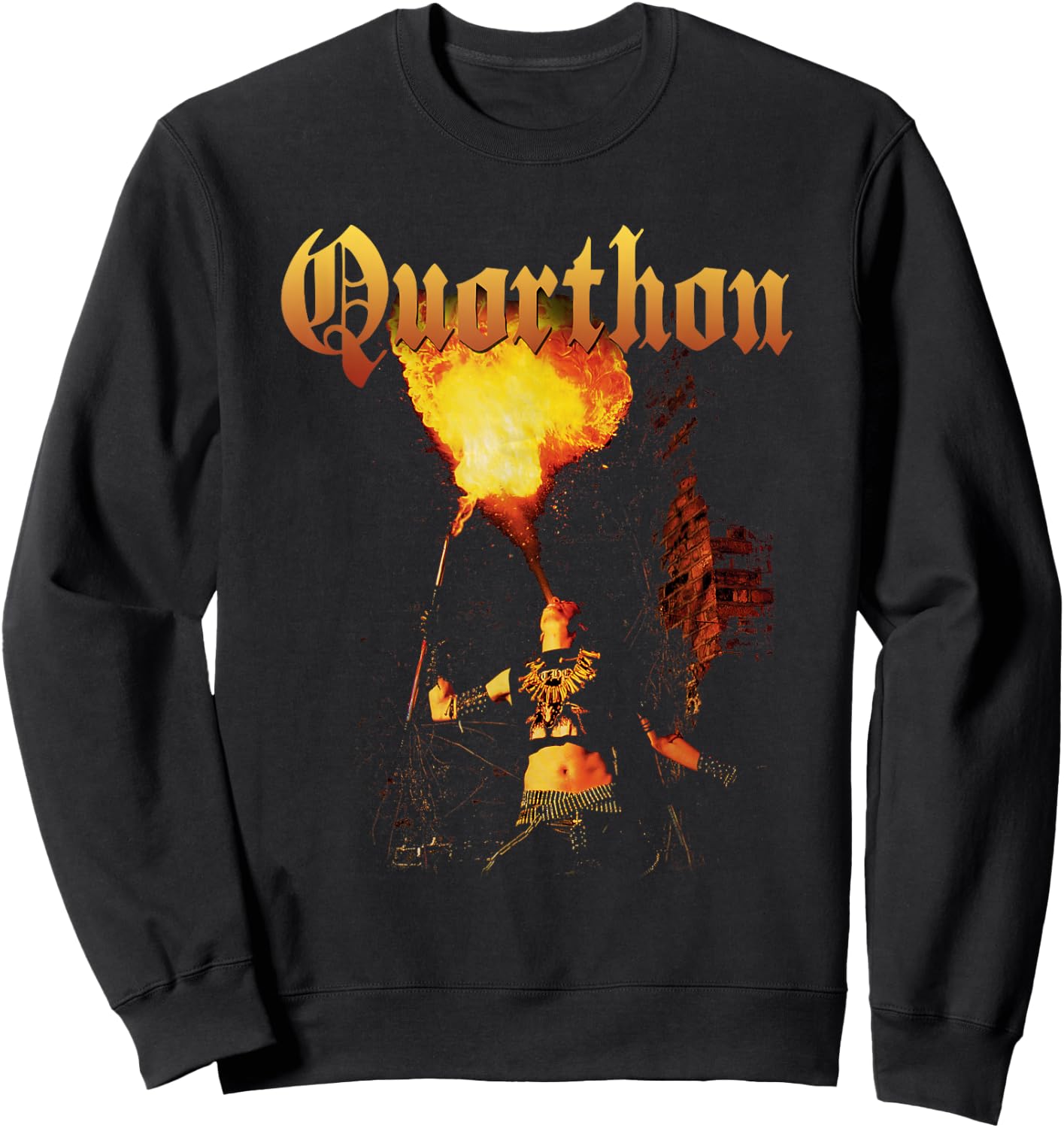 Quarthon - Bathory Flames - Official Merchandise Sweatshirt - Sweatshirt | Black