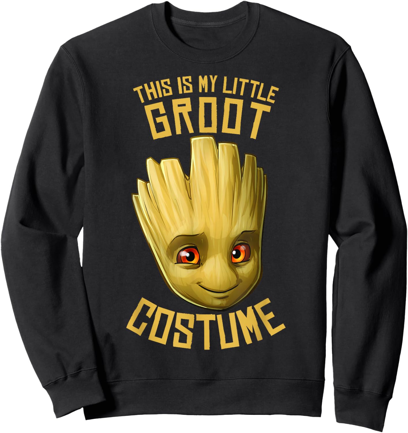 Marvel GOTG This is My Little Groot Costume Halloween Sweatshirt - Sweatshirt | Black