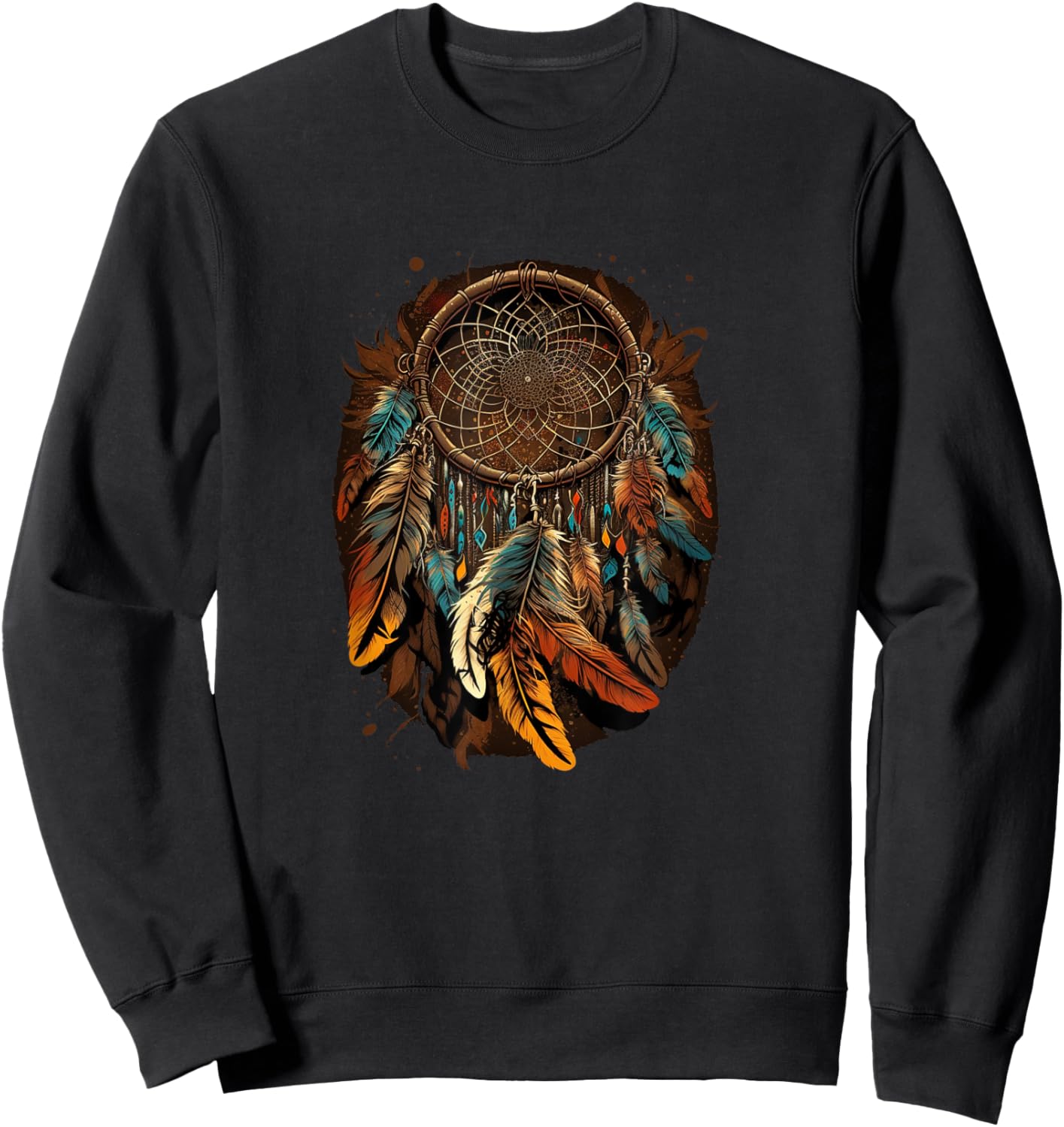 Native American Dreamcatcher Indian Design Sweatshirt - Sweatshirt | Black