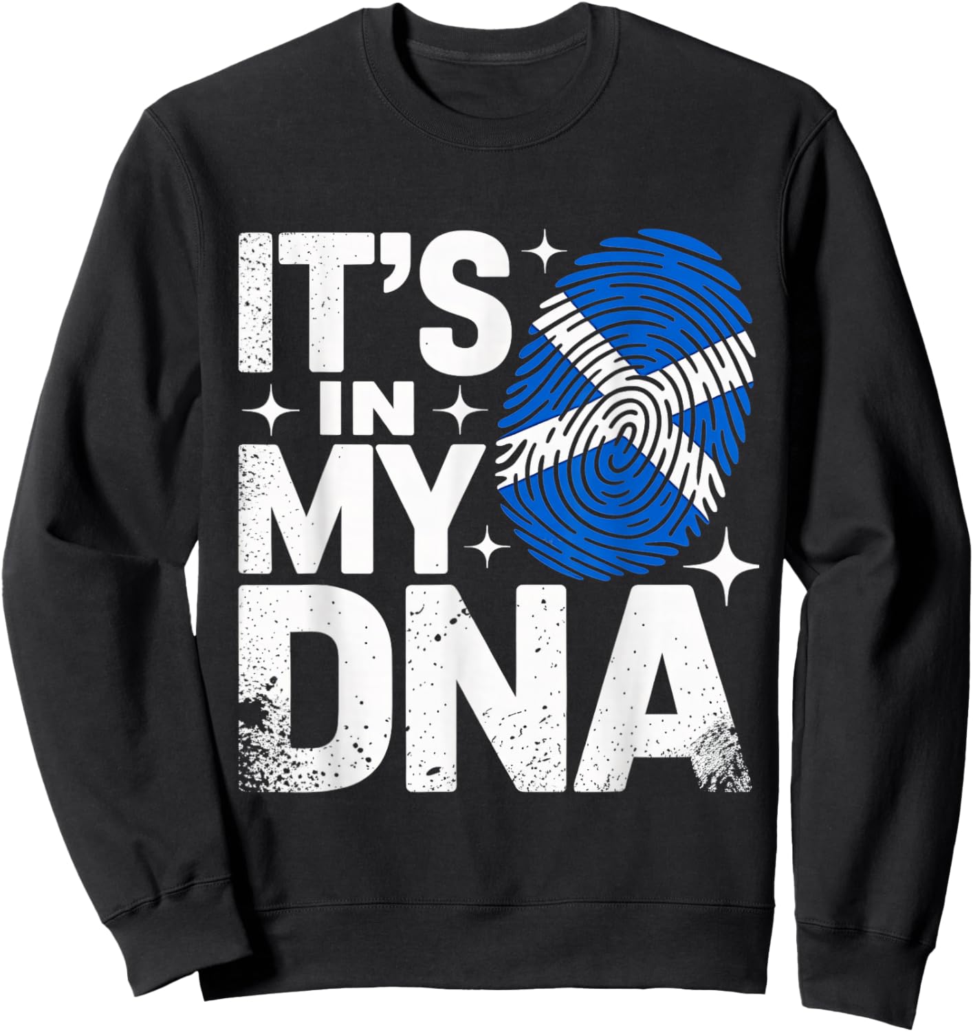 It's in My DNA Scottish Flag Scotland Sweatshirt - Sweatshirt | Black