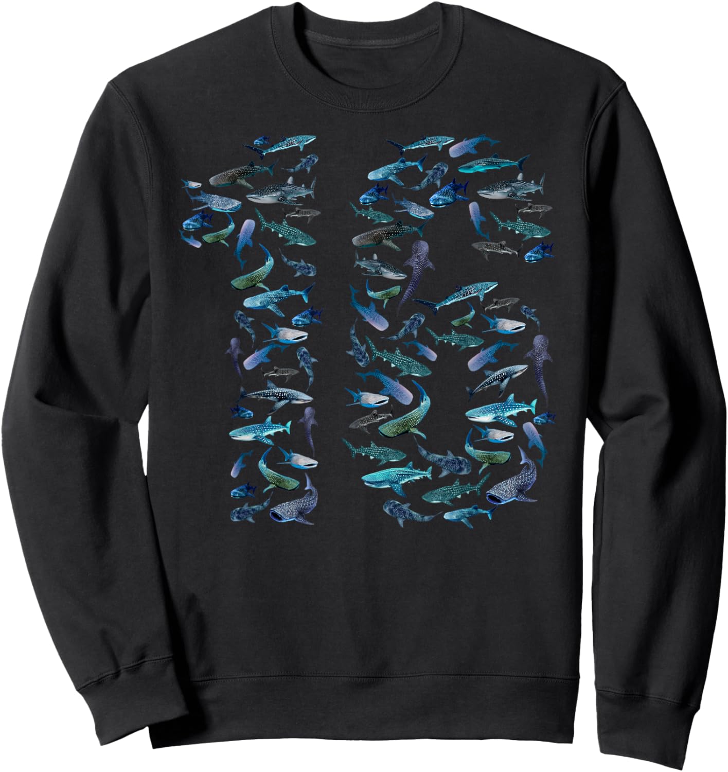 16th Birthday Boy & Girl Sixteen-Year-Old Fish Whale Shark Sweatshirt - Sweatshirt | Black