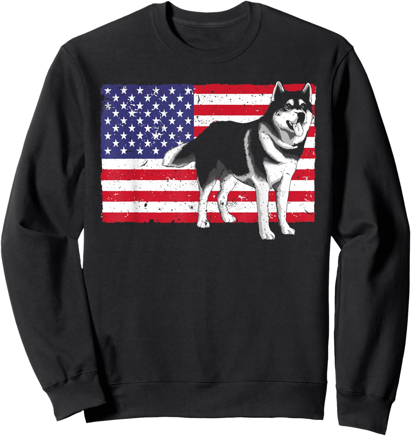 Husky Design Women Siberian Husky Dog Husky Lover Sweatshirt - Sweatshirt | Black