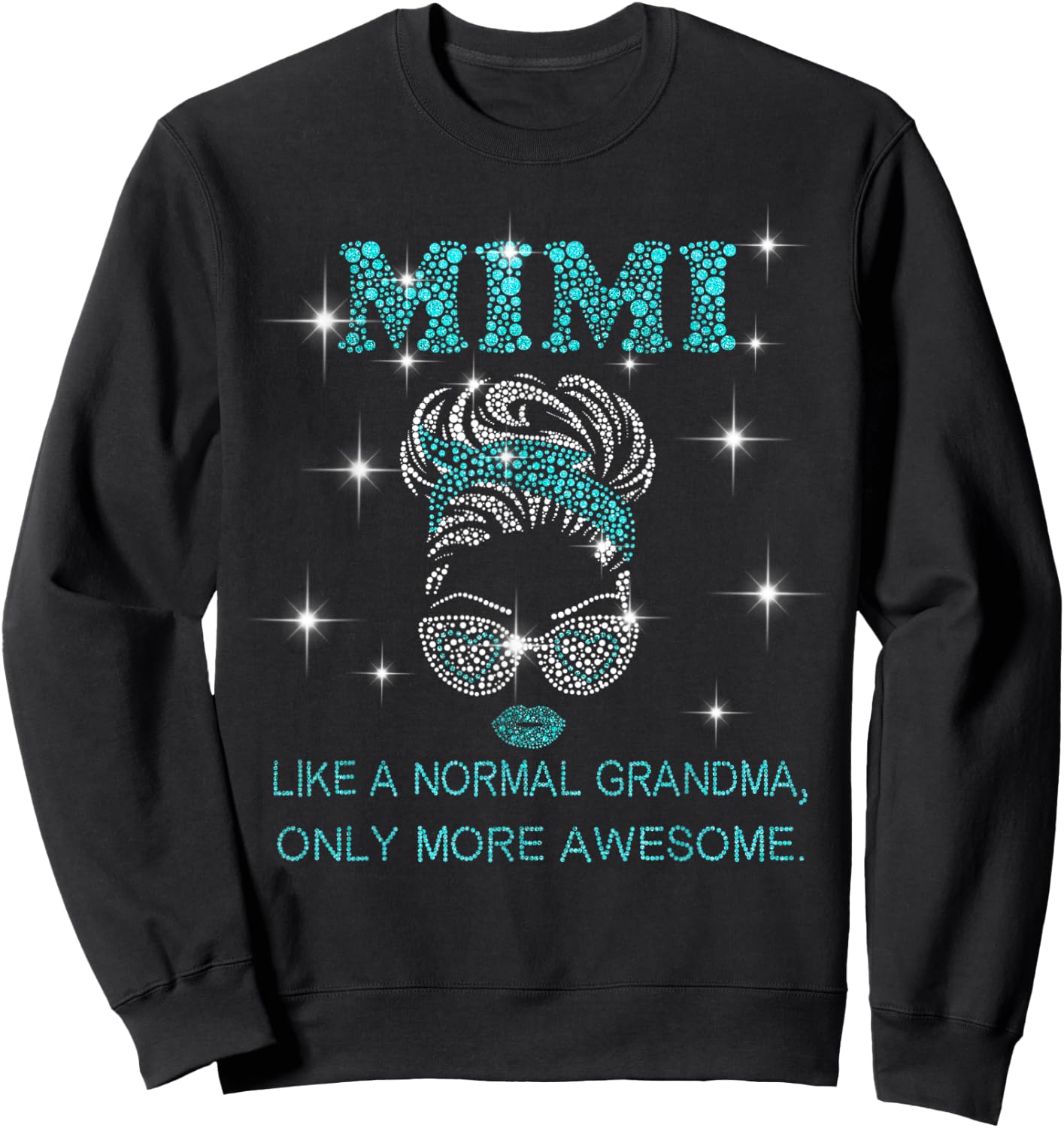 Mimi like a normal Grandma only more Awesome, Love Mimi Sweatshirt - Sweatshirt | Black
