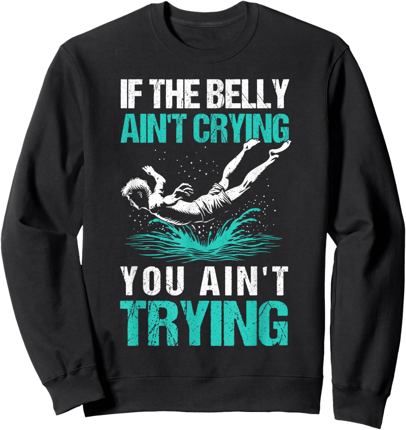 Bellyflop Belly Flop Sweatshirt - Sweatshirt | Black