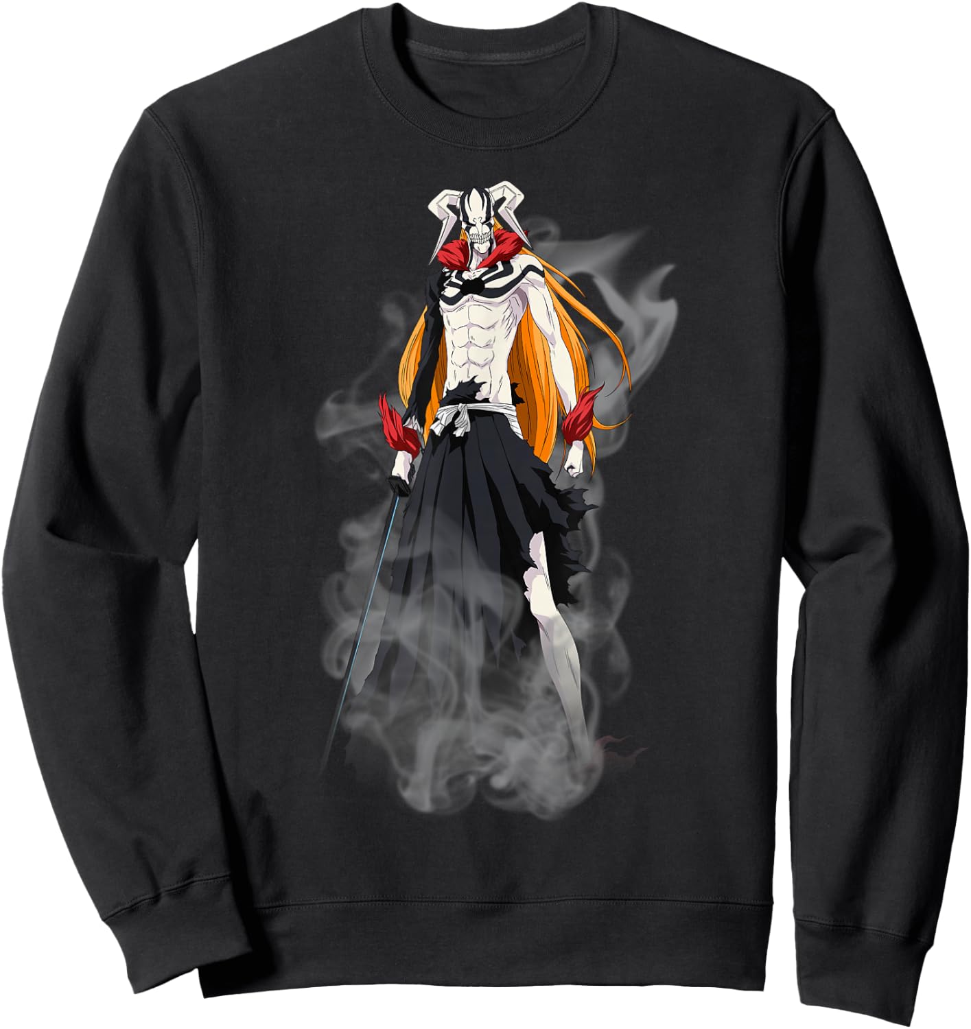 Bleach New Hollow Ichigo Creepy Form Anime Sweatshirt - Sweatshirt | Black
