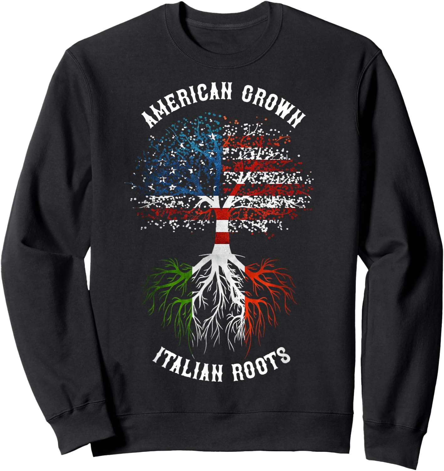 Italian American Roots Sweatshirt - Sweatshirt | Black