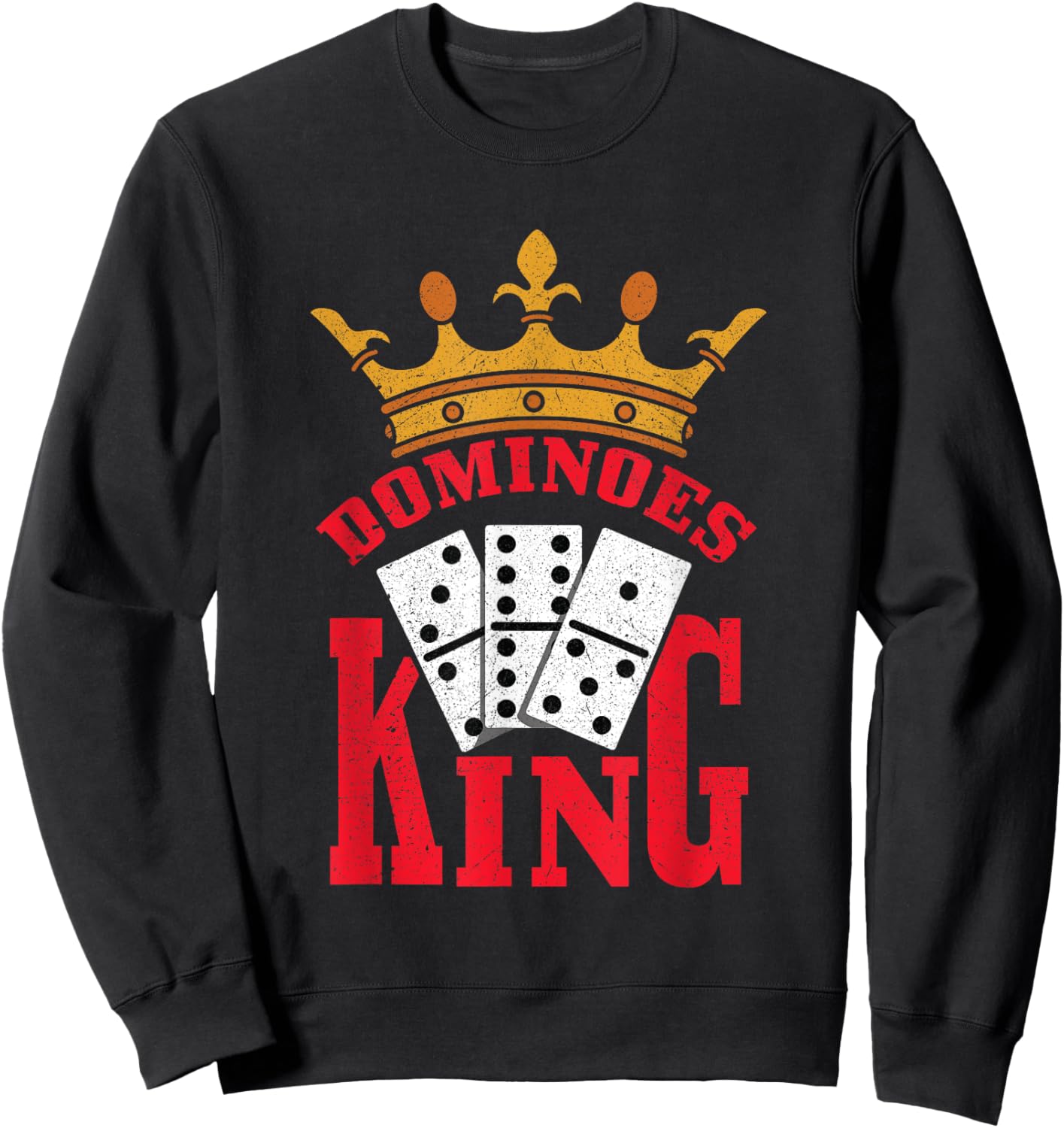Dominoes King Sweatshirt - Sweatshirt | Black