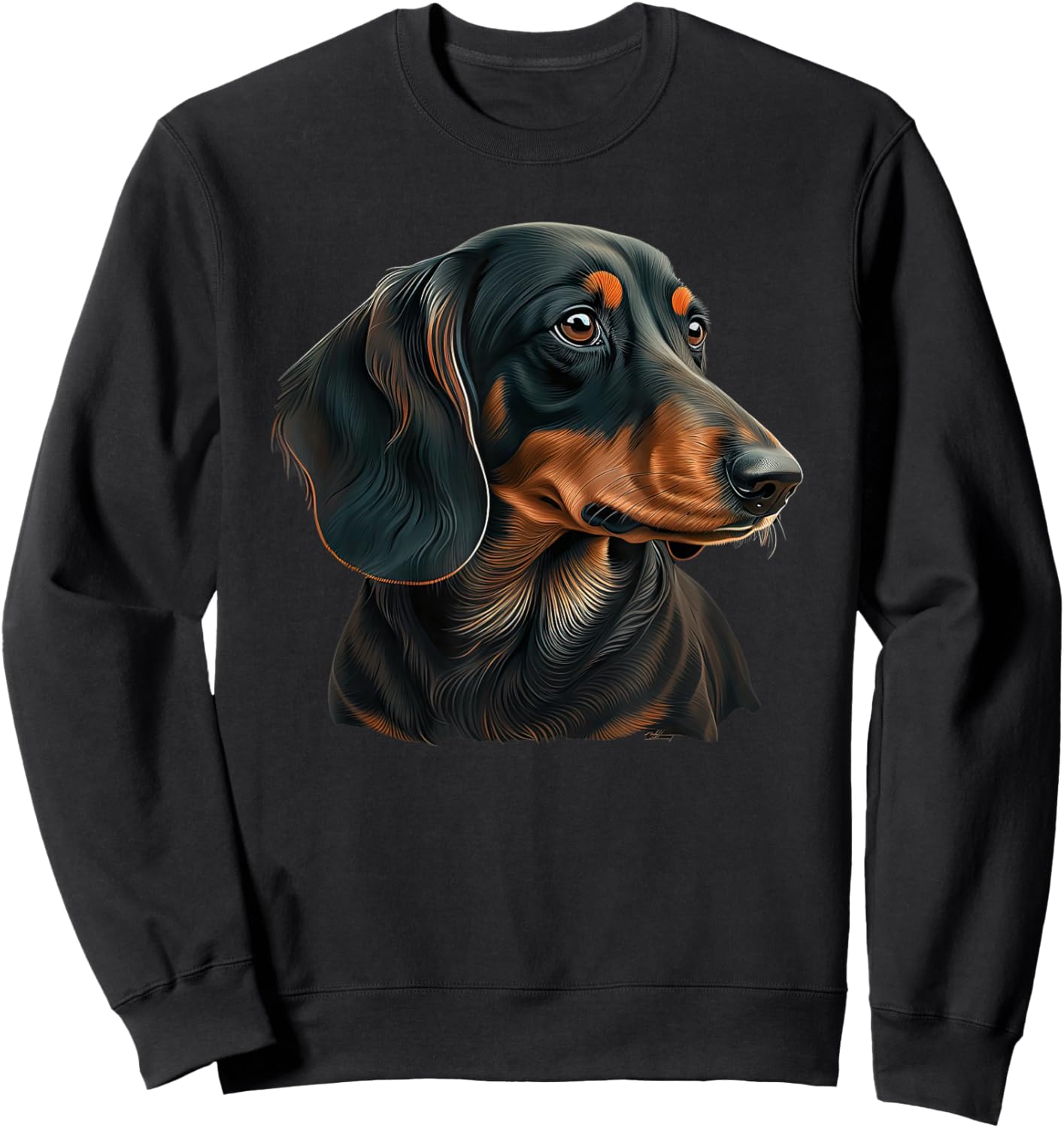 Funny Dachshund Cute Sweatshirt - Sweatshirt | Black