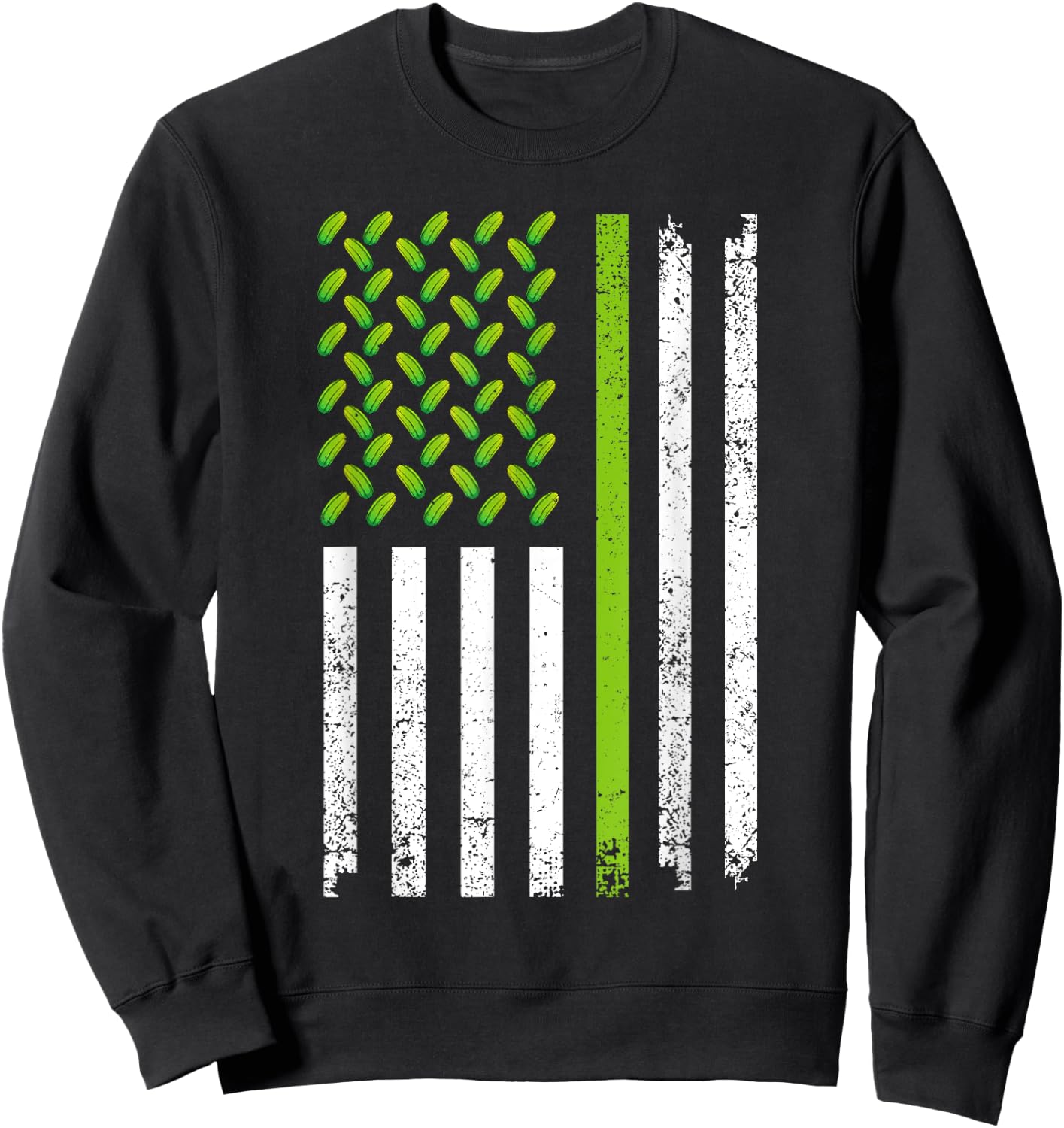 Cool Pickle Art Women Kids Gag Dill Pickle Costume Sweatshirt - Sweatshirt | Black
