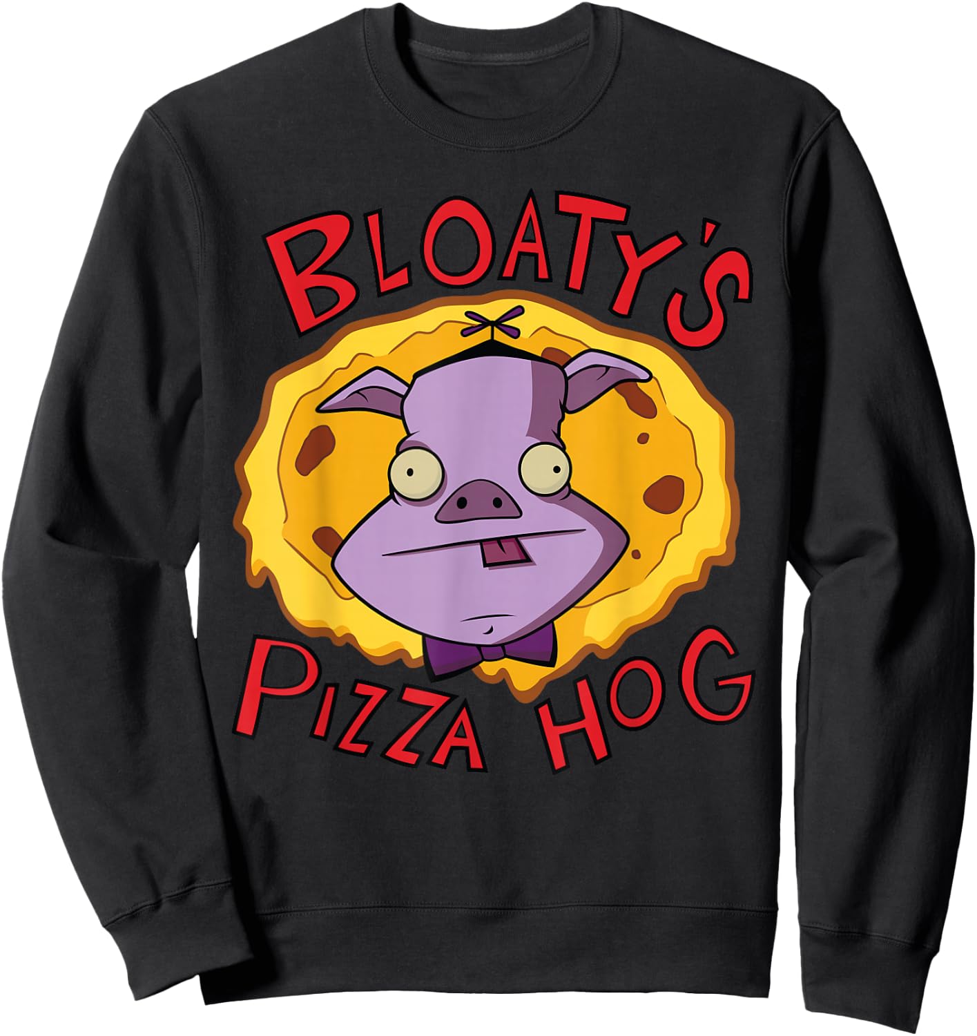 Invader Zim Bloaty's Pizza Hog Sweatshirt - Sweatshirt | Black