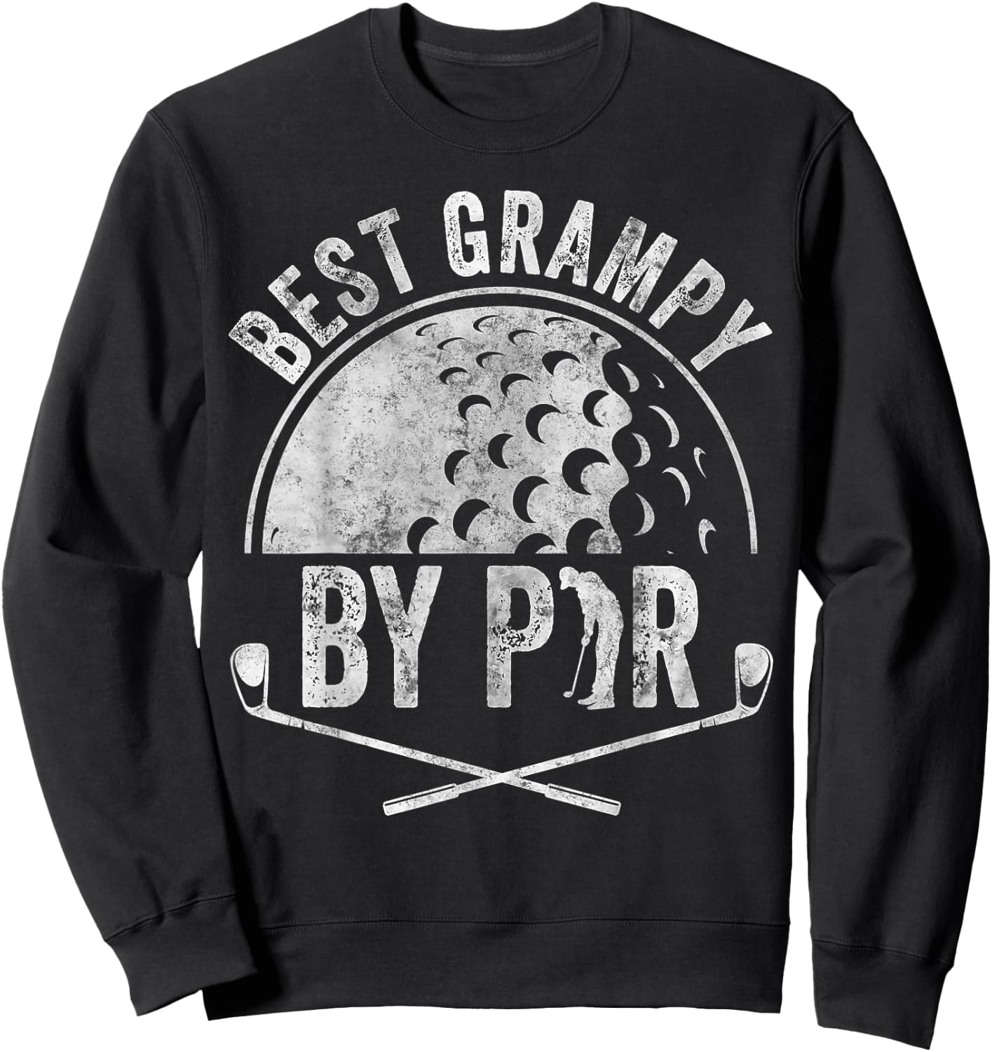 Best Grampy By Par Shirt Golf Lover Sports Golf Golfer Sweatshirt - Sweatshirt | Black