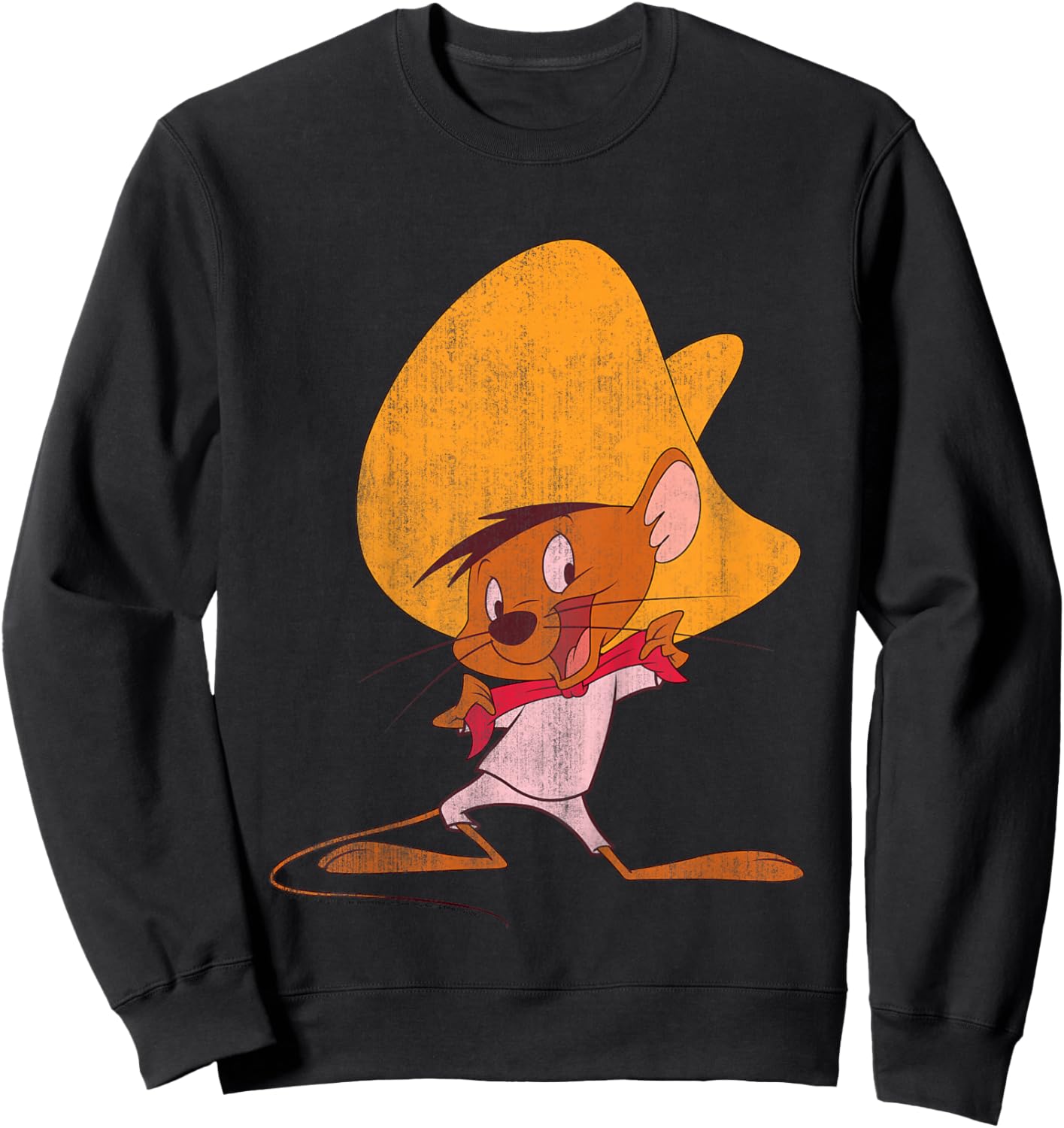 Kids Looney Tunes Speedy Gonzales Red Hue Portrait Sweatshirt - Sweatshirt | Black