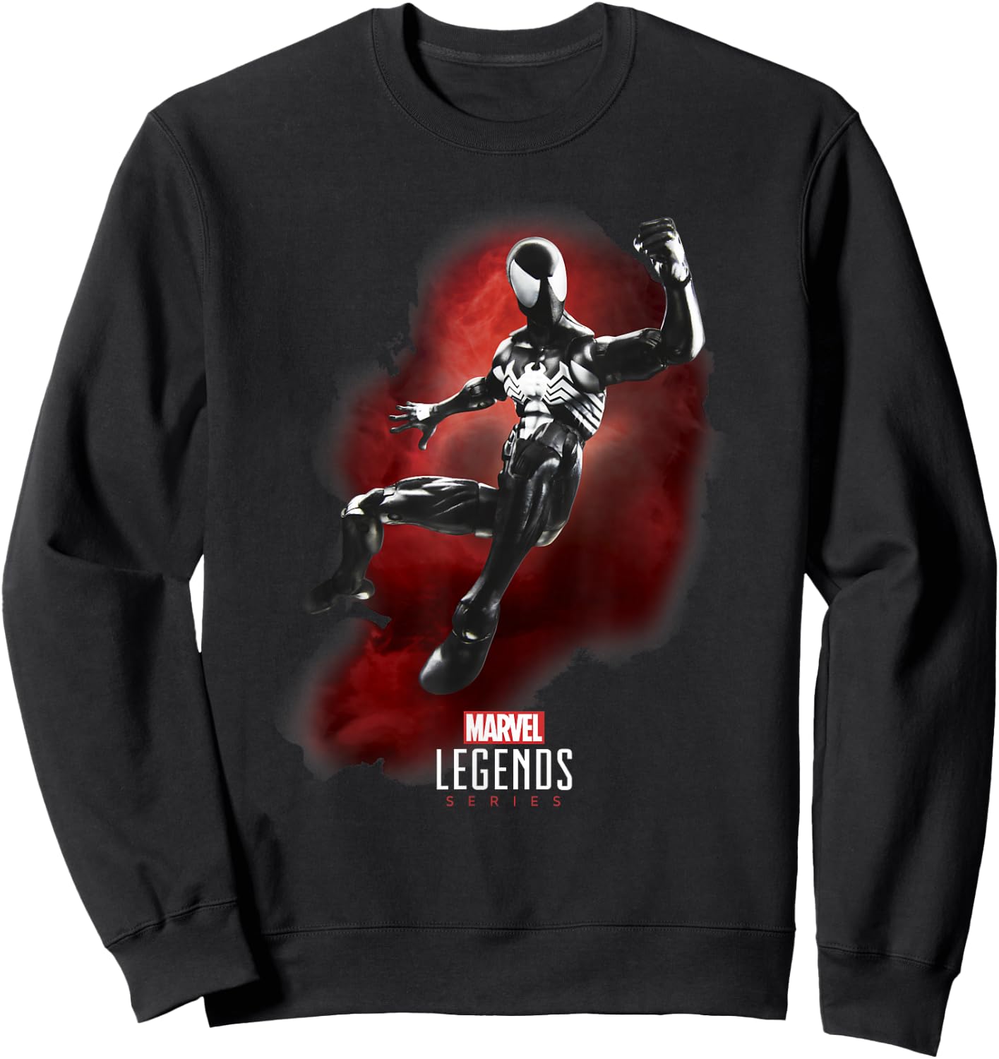 Marvel Legends Series Spider-Man Symbiote Suit Sweatshirt - Sweatshirt | Black