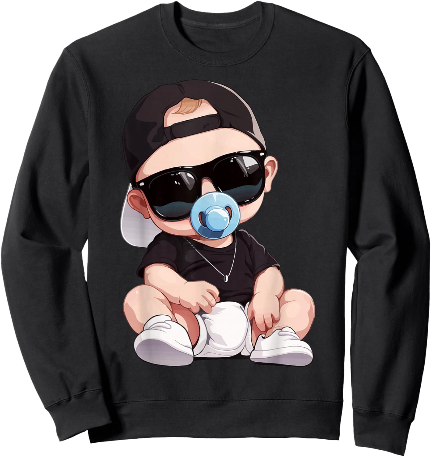Baby Birthday Party Gift Boy Girl Toddler Like A Boss Kids Sweatshirt - Sweatshirt | Black