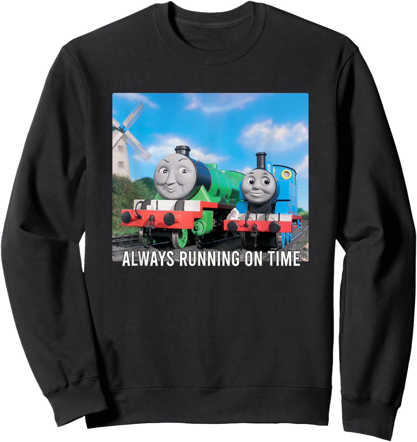 Thomas & Friends - Always Running on Time Sweatshirt - Sweatshirt | Black