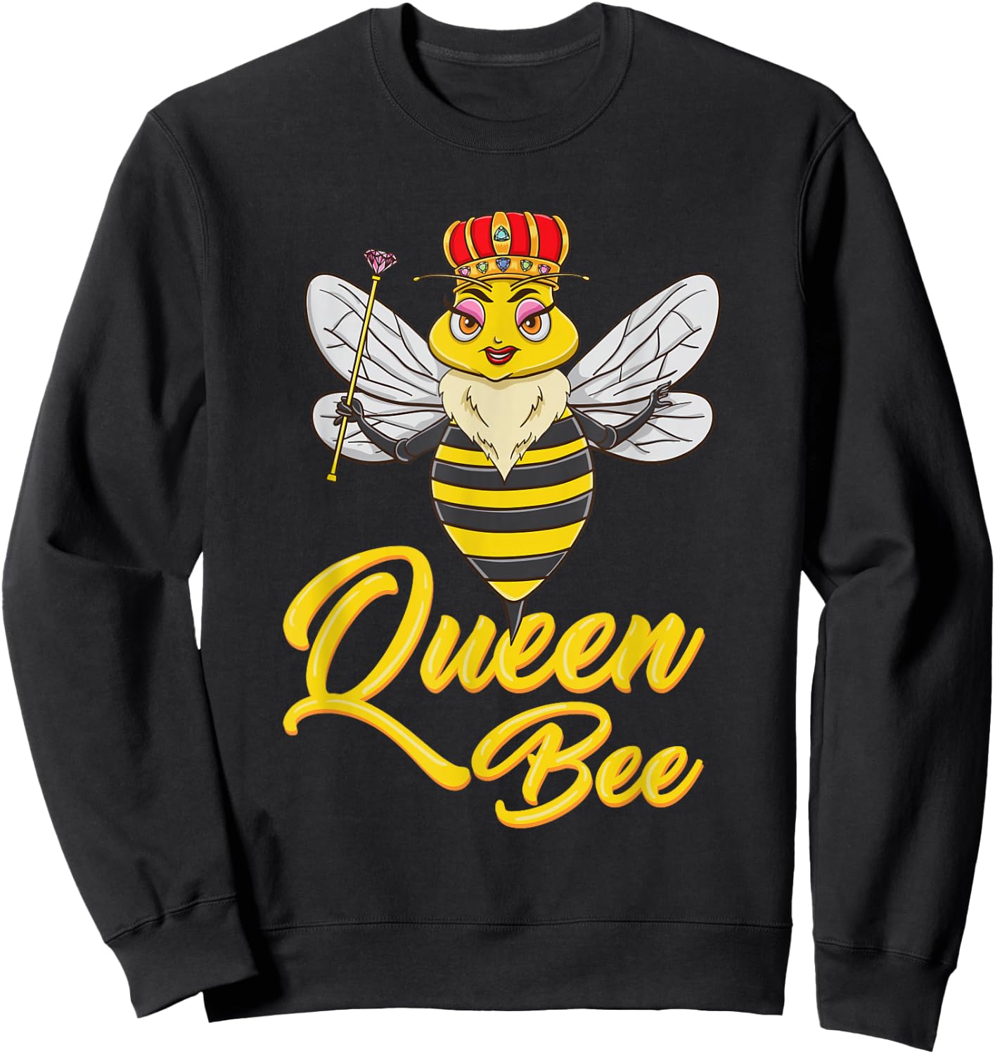 Queen Bee Beekeeper Gift Sweatshirt - Sweatshirt | Black