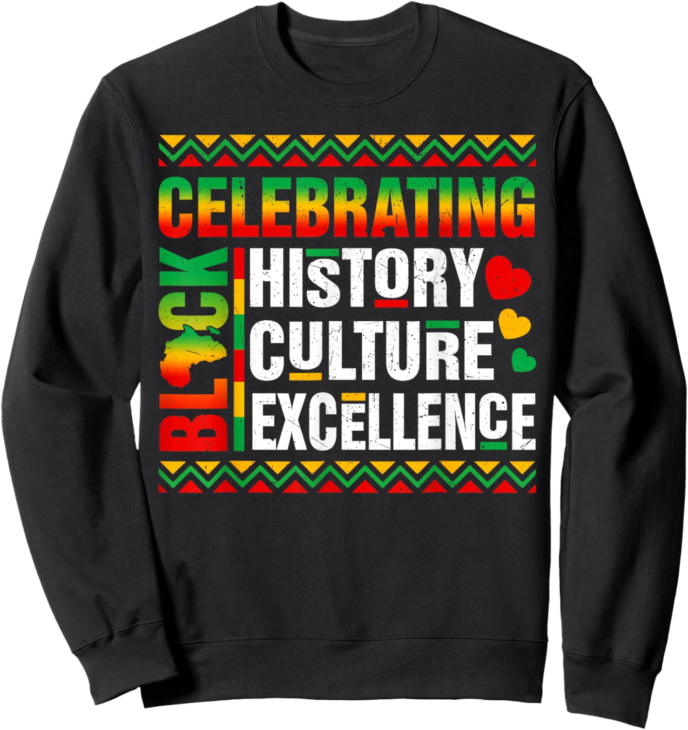 Celebrating Black History Month Afro African Men Women Kid Sweatshirt - Sweatshirt | Black