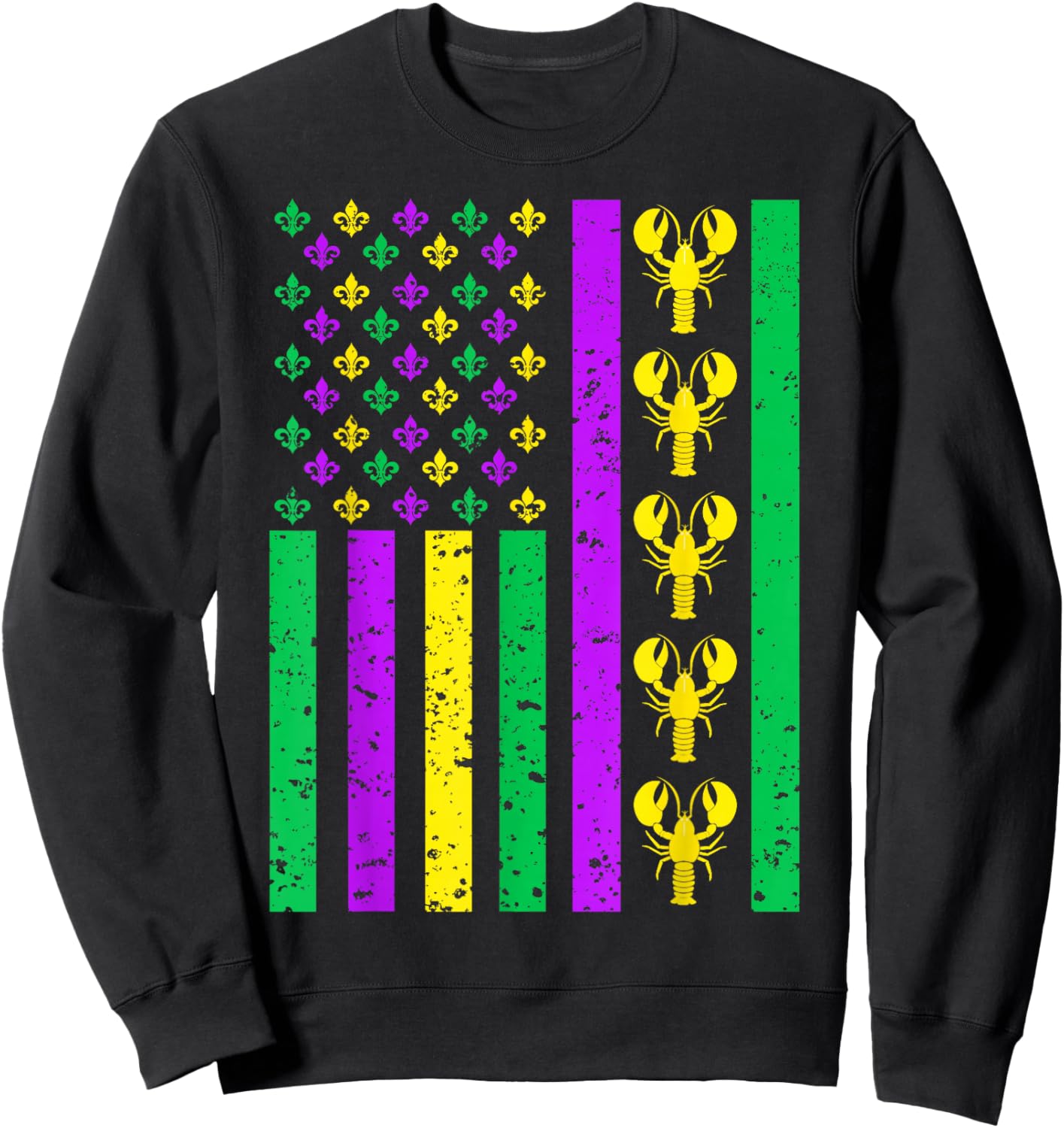 Mardi Gras Shirts Mardi Gras Outfit Kids Sweatshirt - Sweatshirt | Black