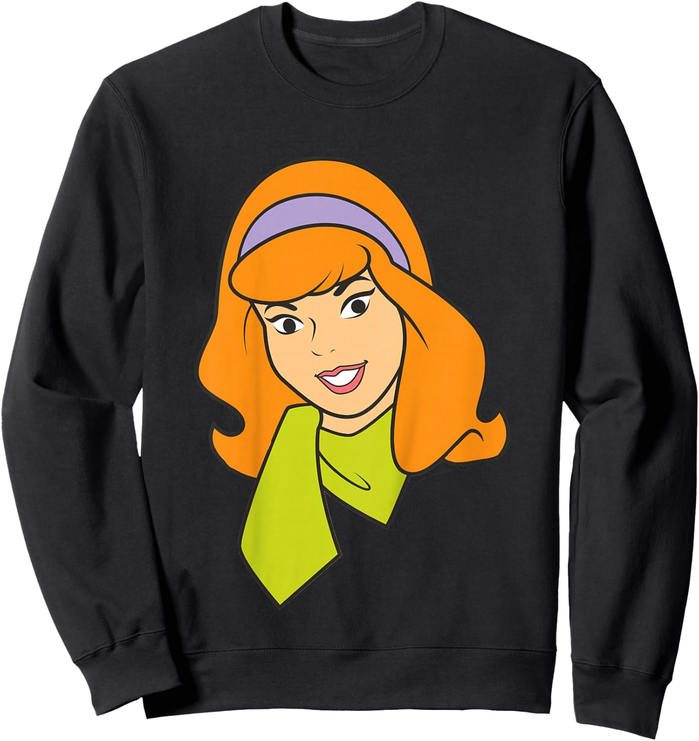Kids Scooby Doo Daphne Large Portrait Sweatshirt - Sweatshirt | Black