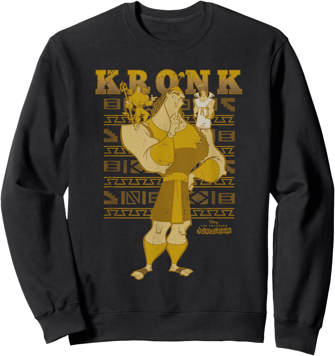 Disney The Emperors New Groove Kronk Conscience Sweatshirt - Sweatshirt | Black