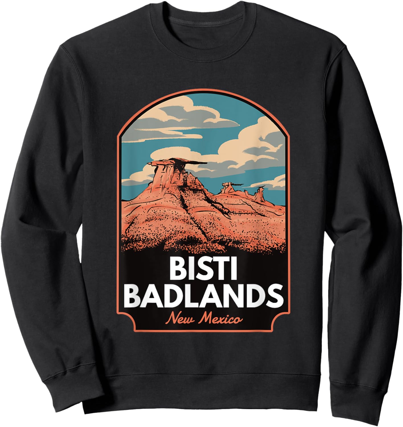 Bisti Badlands New Mexico Sweatshirt - Sweatshirt | Black