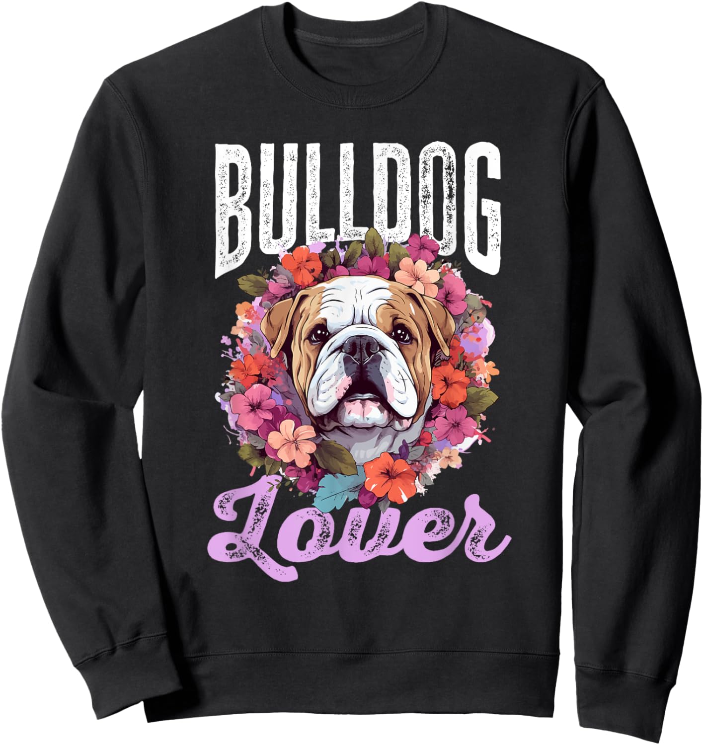 British English Bulldog lover - Bulldog lover Women Kids Sweatshirt - Sweatshirt | Black