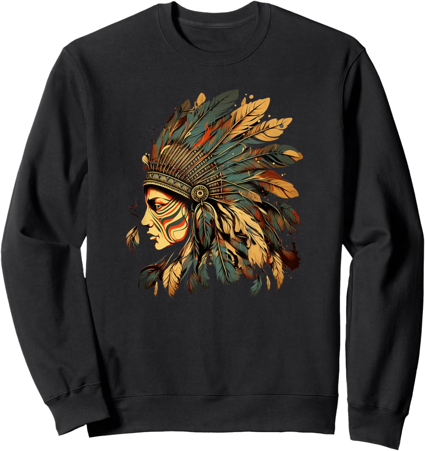 Native American Dreamcatcher Indian Design Sweatshirt - Sweatshirt | Black