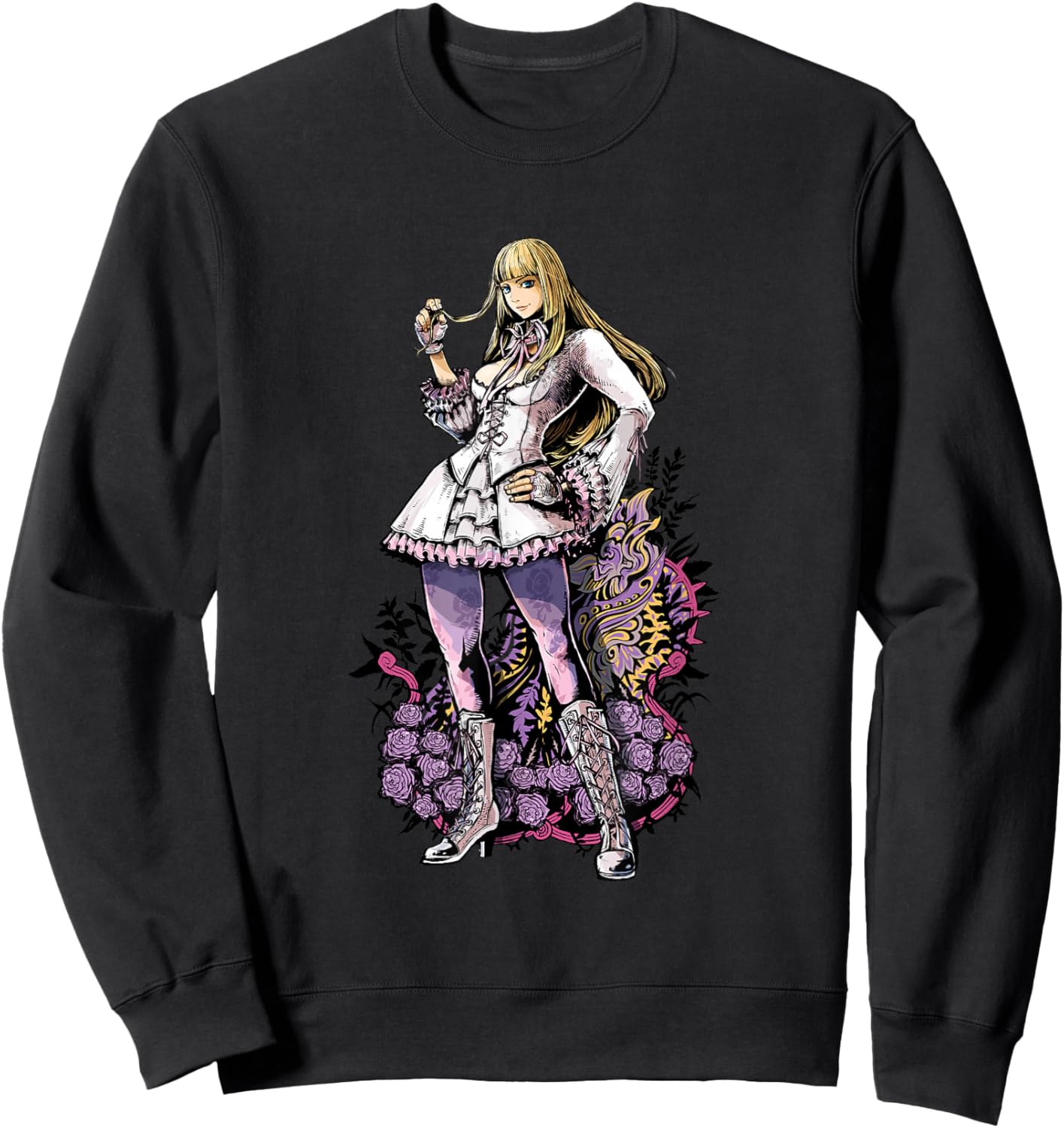 Bandai Namco Entertainment Inc. TEKKEN7 LILI 002 , Small, Black Sweatshirt - Sweatshirt | Black