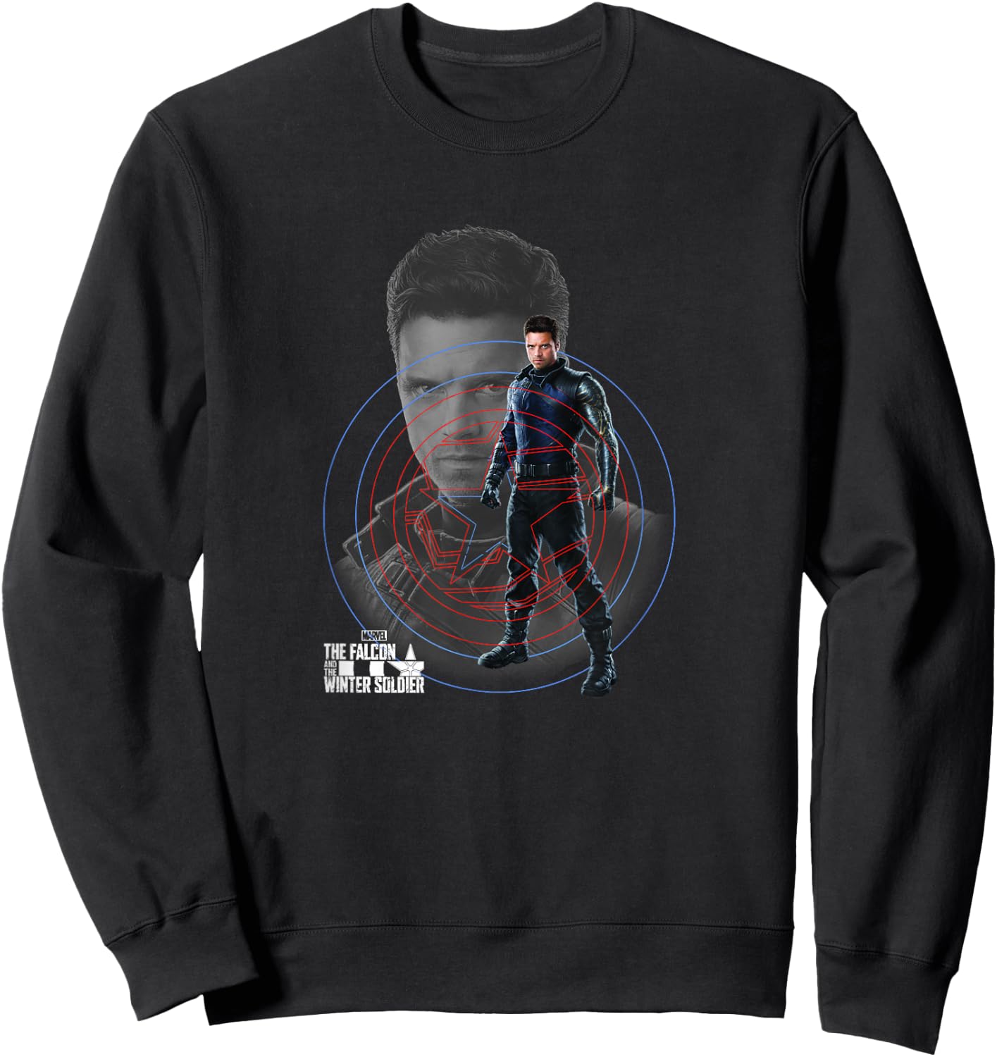 Marvel The Falcon And The Winter Soldier Bucky Collage Sweatshirt - Sweatshirt | Black