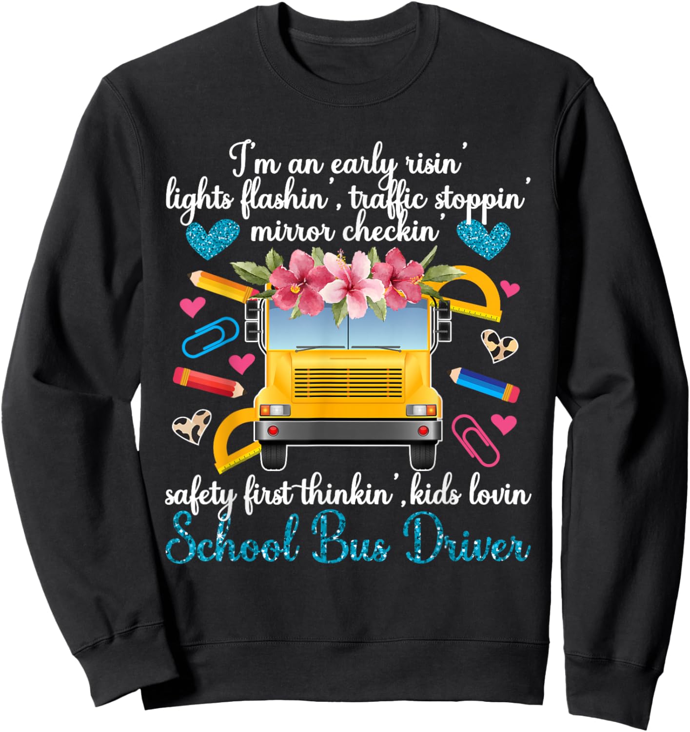 School Bus Driver Appreciation Bus Driver Sweatshirt - Sweatshirt | Black
