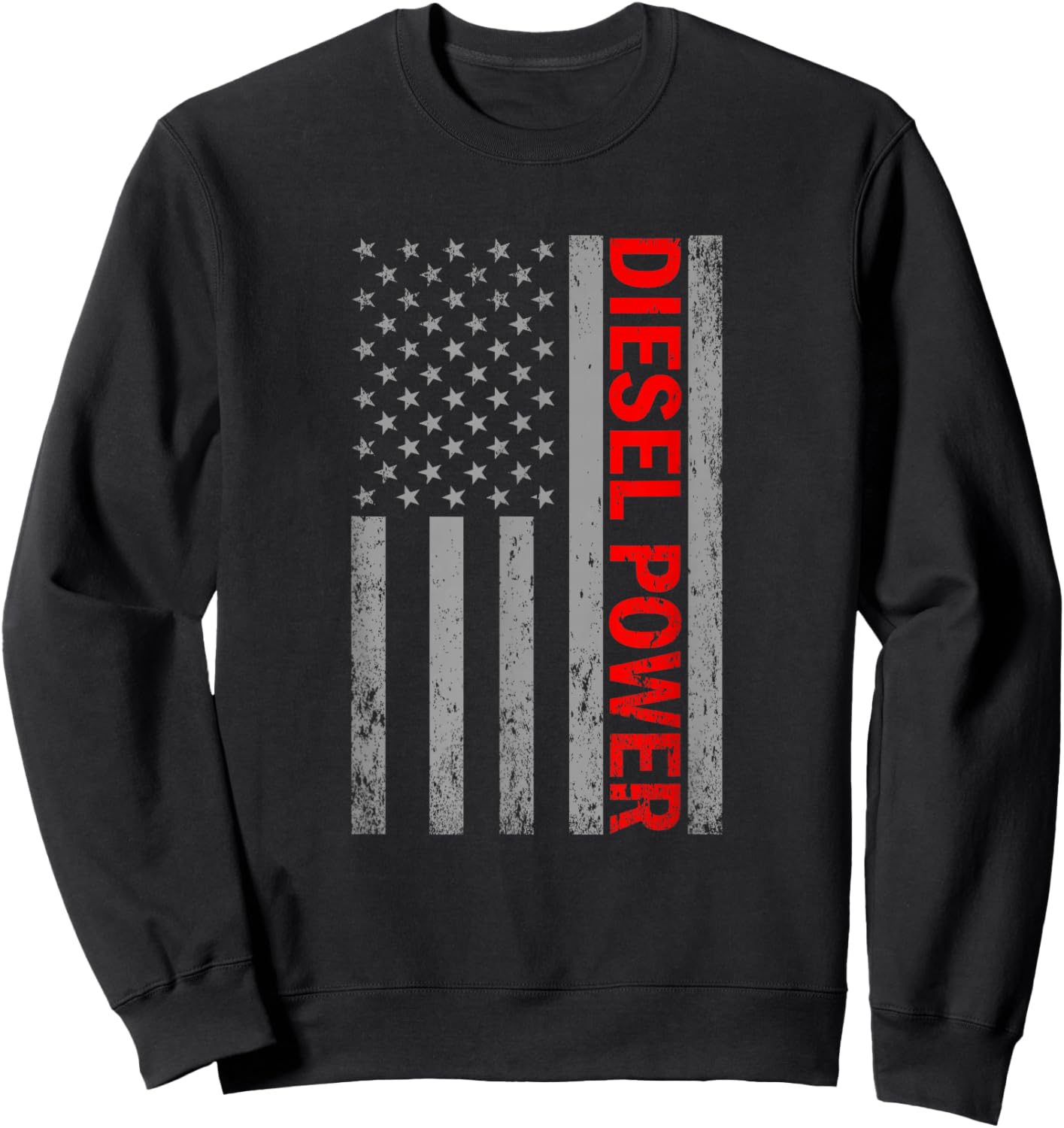 Diesel Power USA Flagge Truck Turbo Brothers Mechaniker Sweatshirt - Sweatshirt | Black