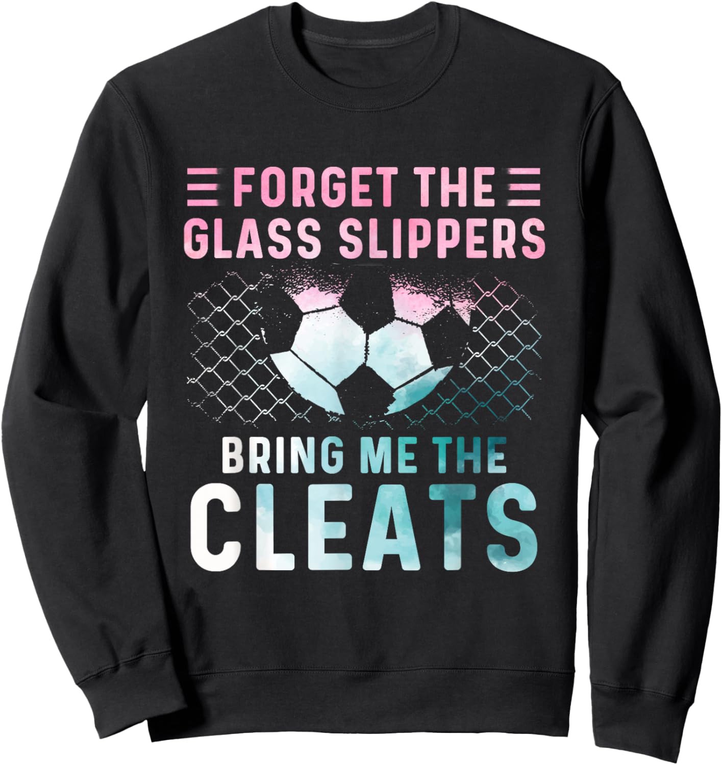 Girl Soccer Player Gifts Team Cleats Mom Goalie Captain Sweatshirt - Sweatshirt | Black