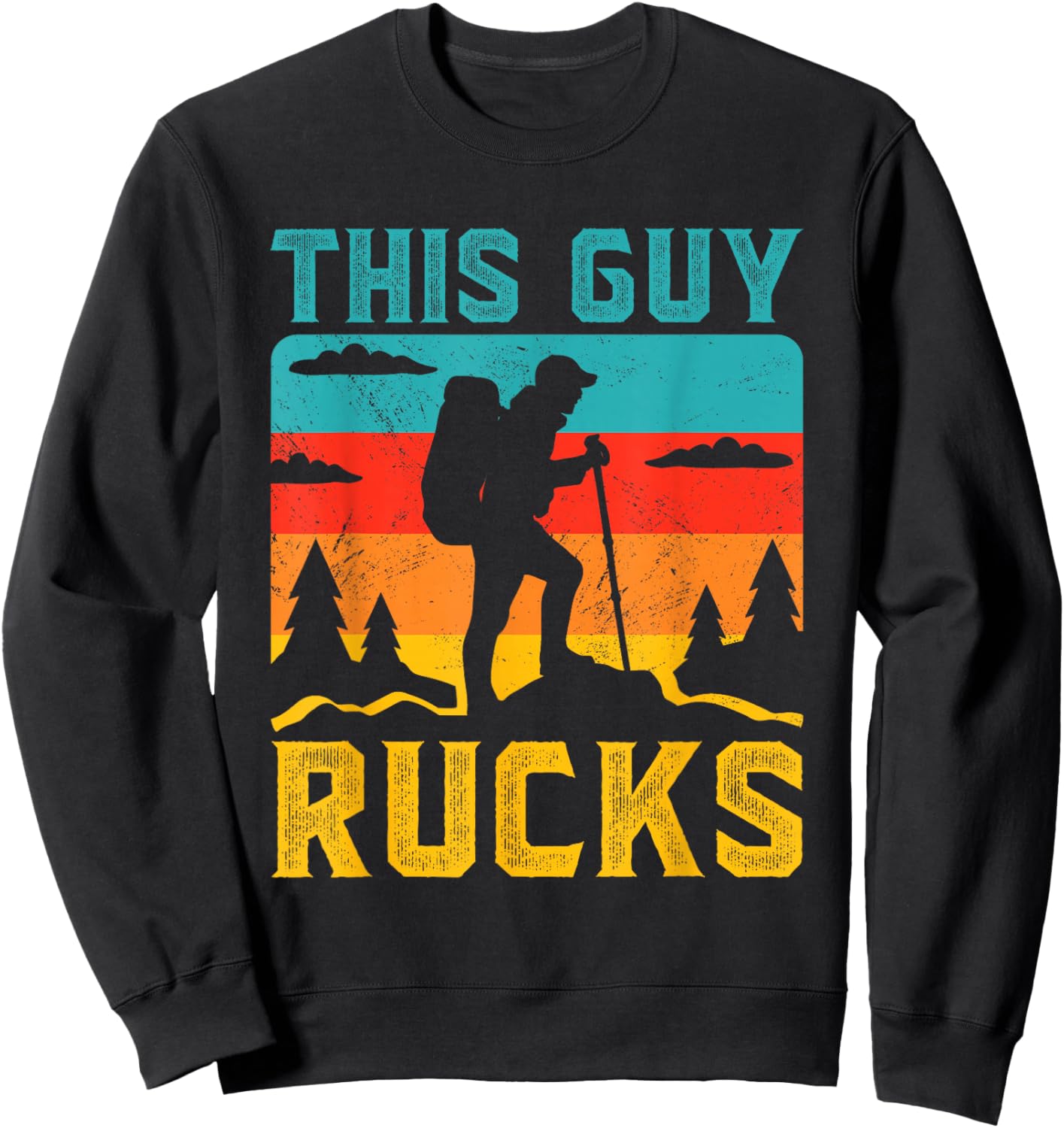 This Guy Rucks Rucksack Backpack Ruck Workout Rucking Sweatshirt - Sweatshirt | Black